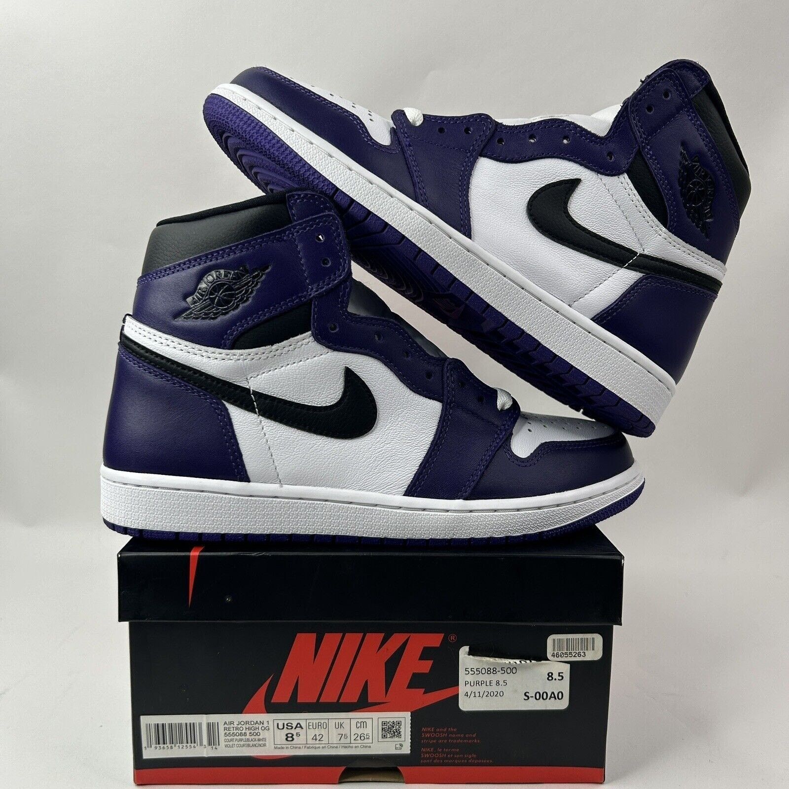 Nike Nike Shoes Air Jordan 1 Retro High OG “Court Purple 2.0” Size US 8.5 / EU 41-42 - 1 Thumbnail