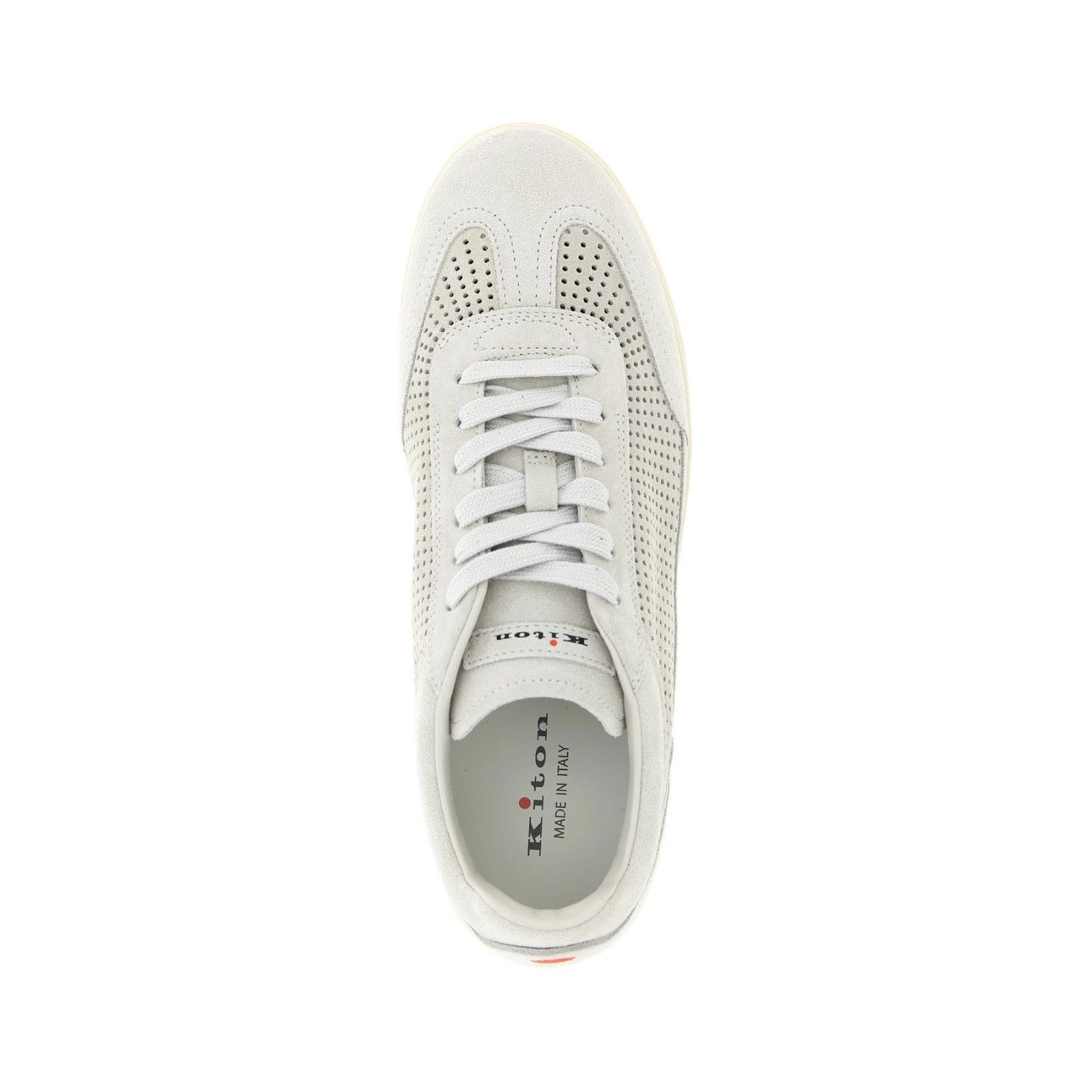 Kiton KITON Gray Suede Sneakers New And Authentic (Men's size:9;) Size US 9 / EU 42 - 4 Thumbnail