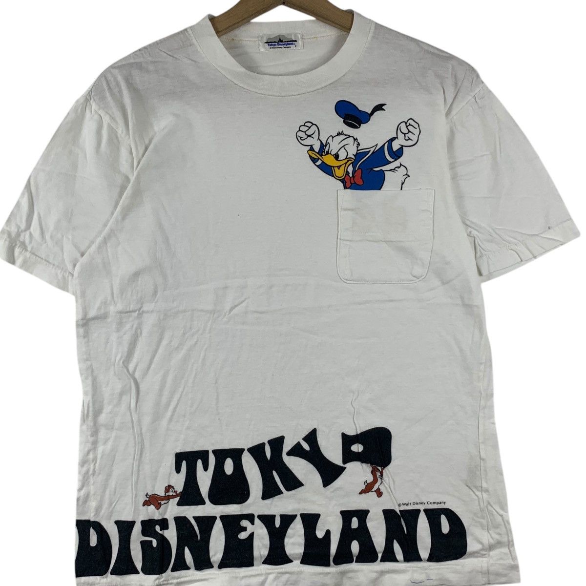 Disney Vintage TOKYO DISNEYLAND DONALD Duck Angry Tee Shirt Top Size S / US 4 / IT 40 - 3 Thumbnail