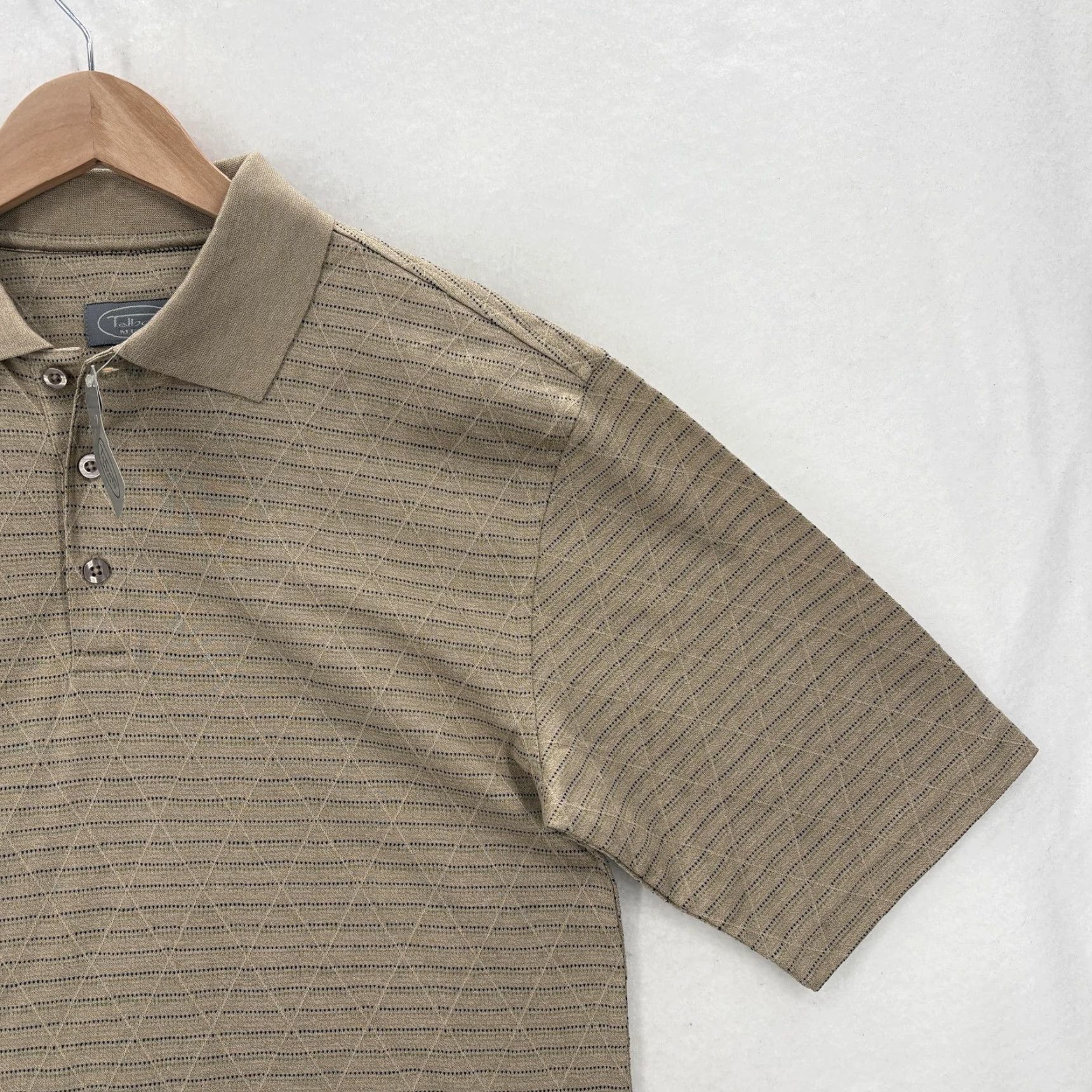 Talbots VINTAGE Talbots Mens Polo Shirt Small Tan Mercerized Pima Cotton Knit USA VTG Shirt Mens Small Tan Polo Size US S / EU 44-46 / 1 - 2 Thumbnail