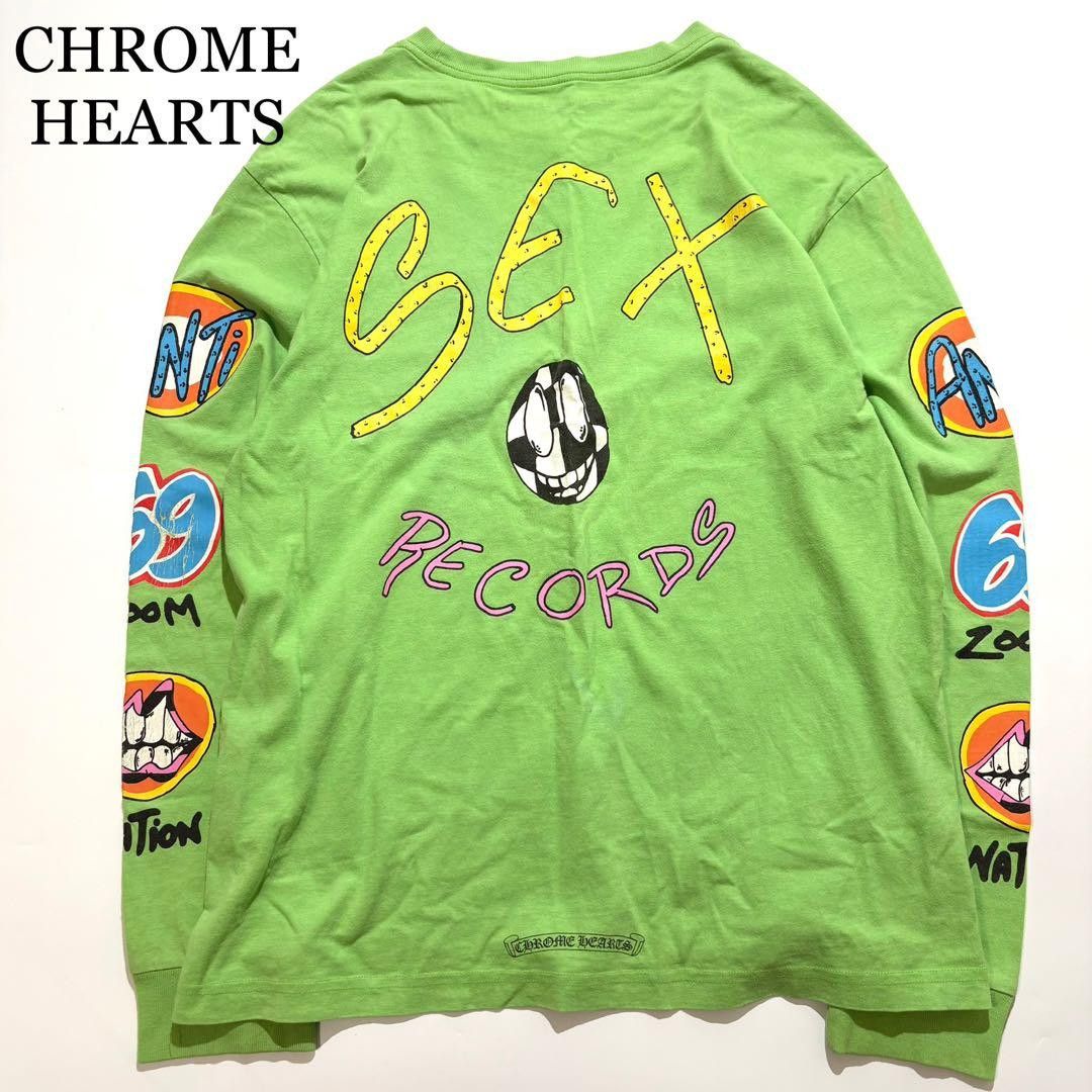 Chrome Hearts CHROME HEARTS MATTY BOY SEX RECORDS L/S T-Shirt Green XL Size US XL / EU 56 / 4 - 1 Thumbnail
