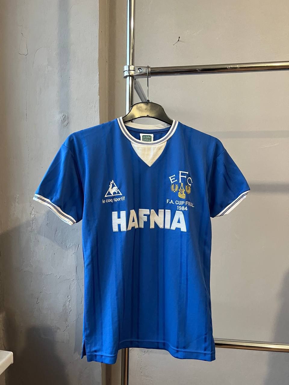 Le Coq Sportif 1984 EVERTON FC FINAL HOME SOCCER JERSEY FOOTBALL SHIRT SZ S Size US S / EU 44-46 / 1 - 3 Thumbnail