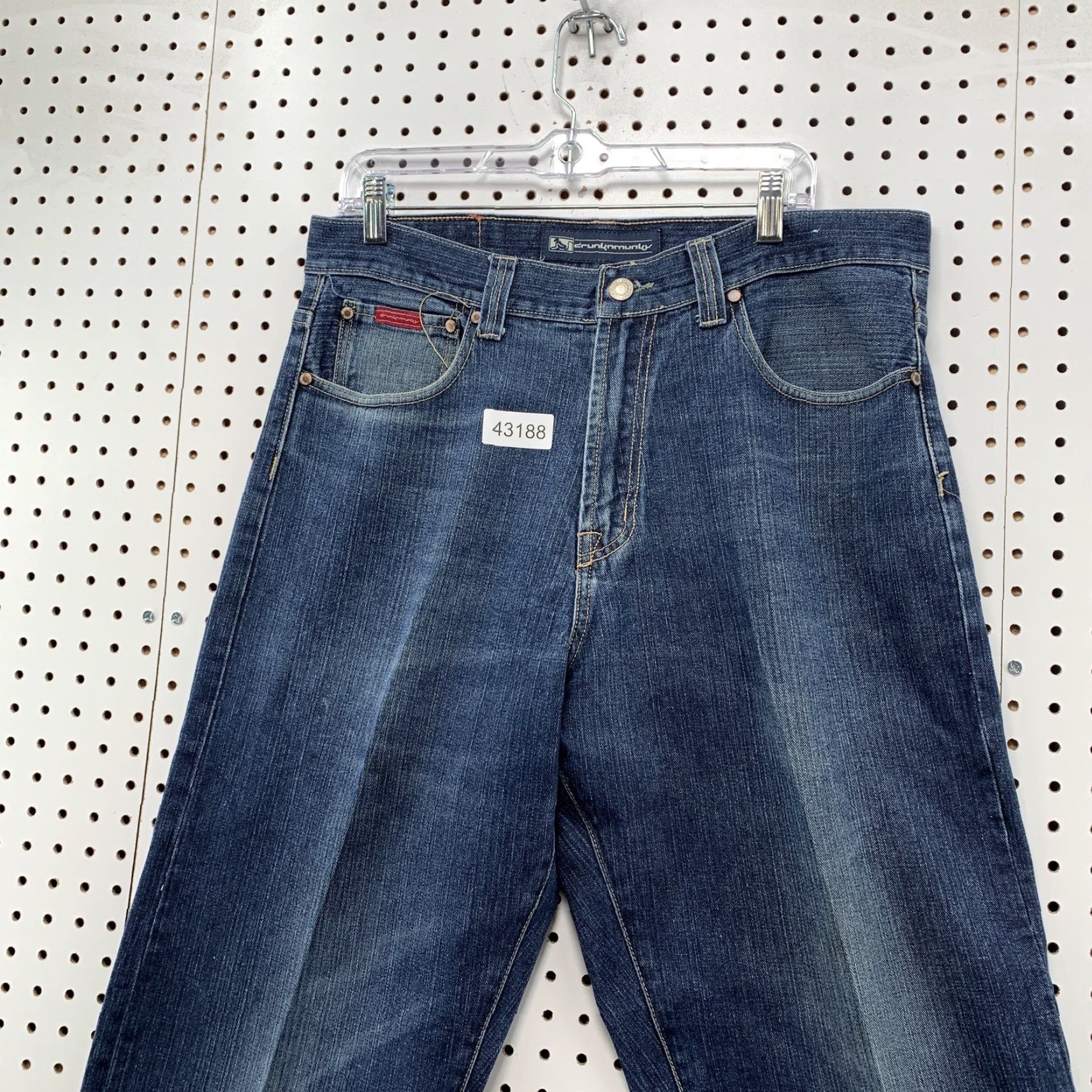 Vintage VINTAGE DrunkNMunky Embroidered Baggy Jeans Mens 36x31 Blue Grunge Skater Size US 36 / EU 52 - 4 Thumbnail