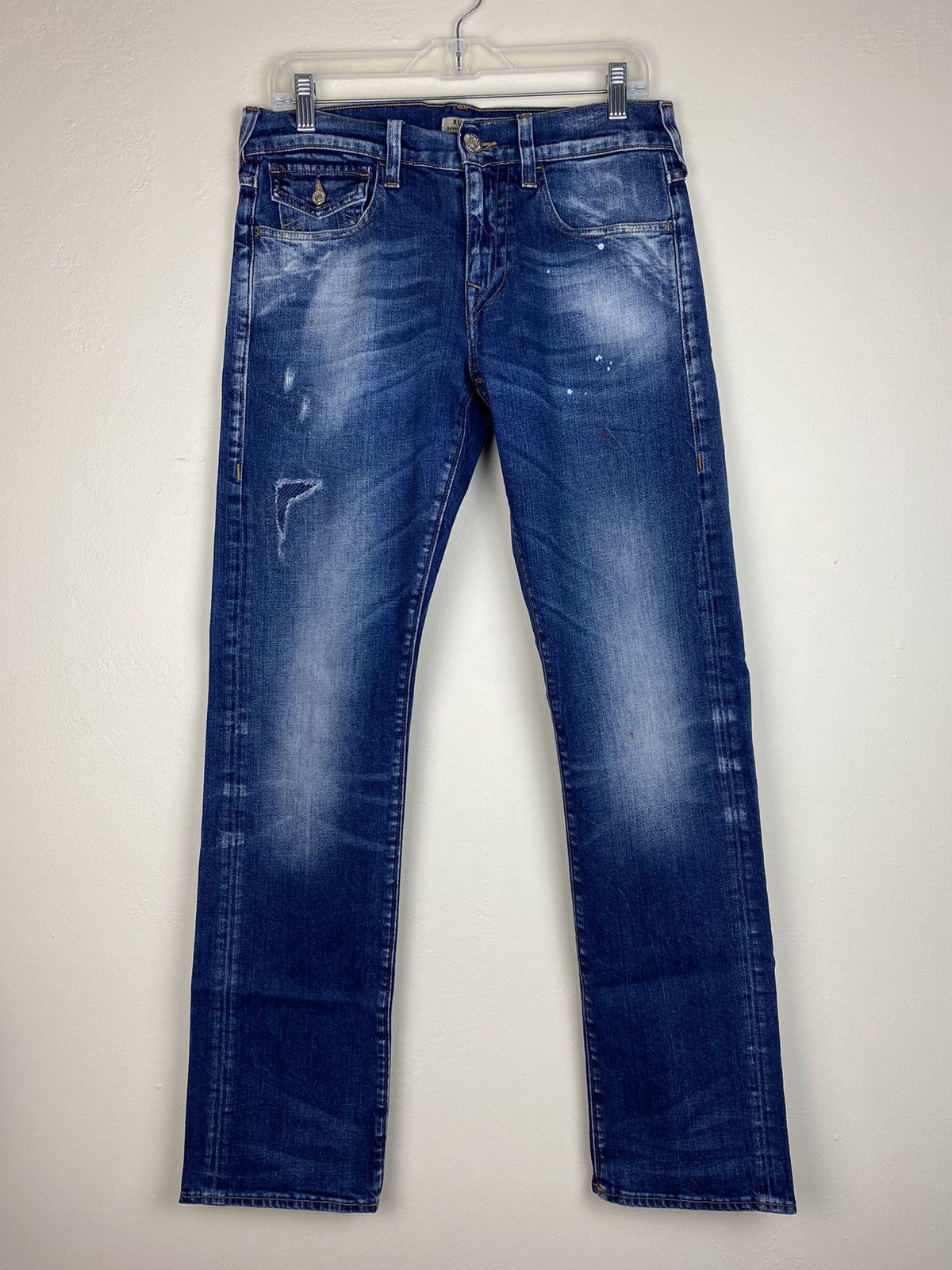 image of Made In Italy True Religion Ricky Relaxed Straight in Blue, Men's (Size 32)