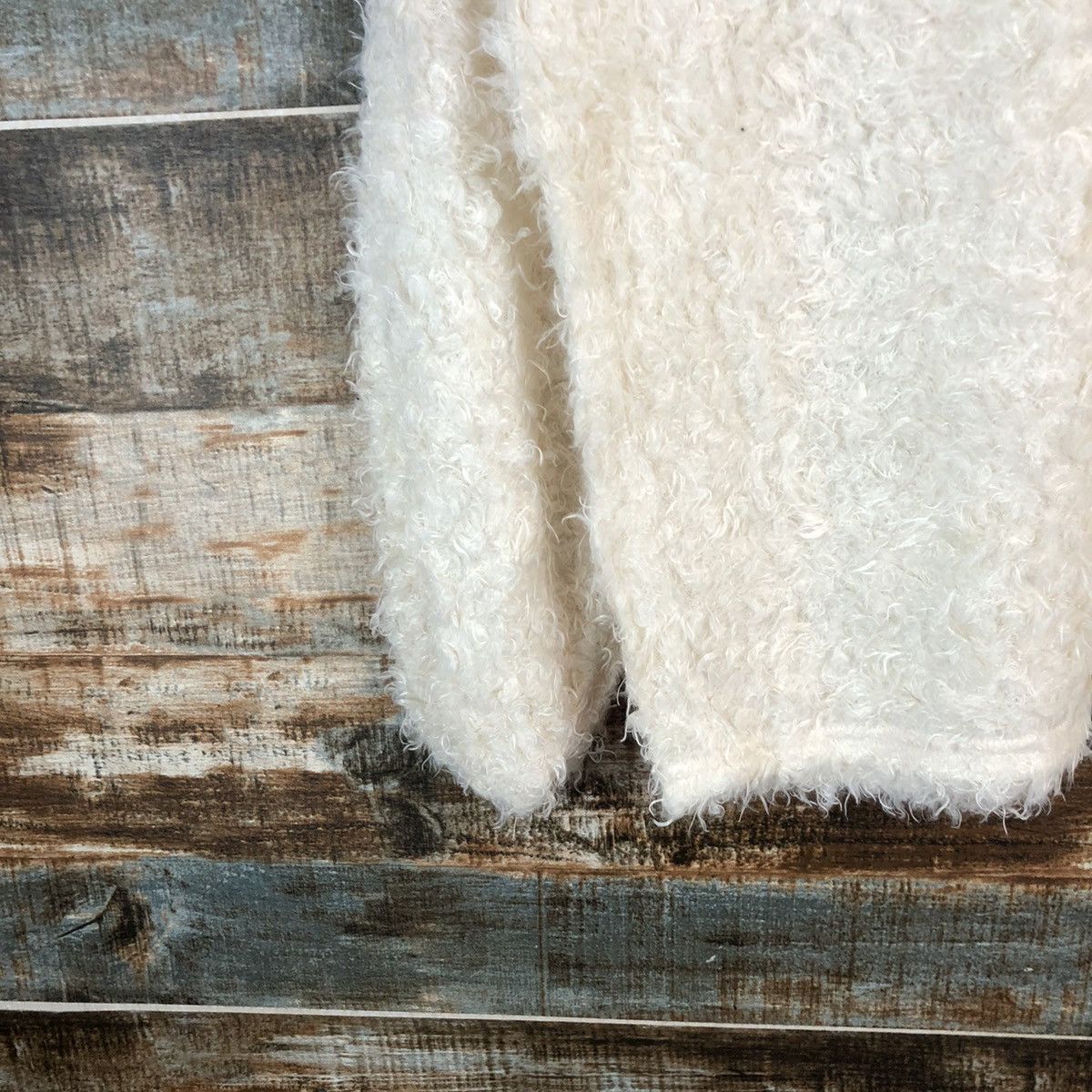Homespun Knitwear × Japanese Brand DLL One Way White Mohair shaggy fur vintage Knitwear #C055 Size S / US 4 / IT 40 - 7 Thumbnail