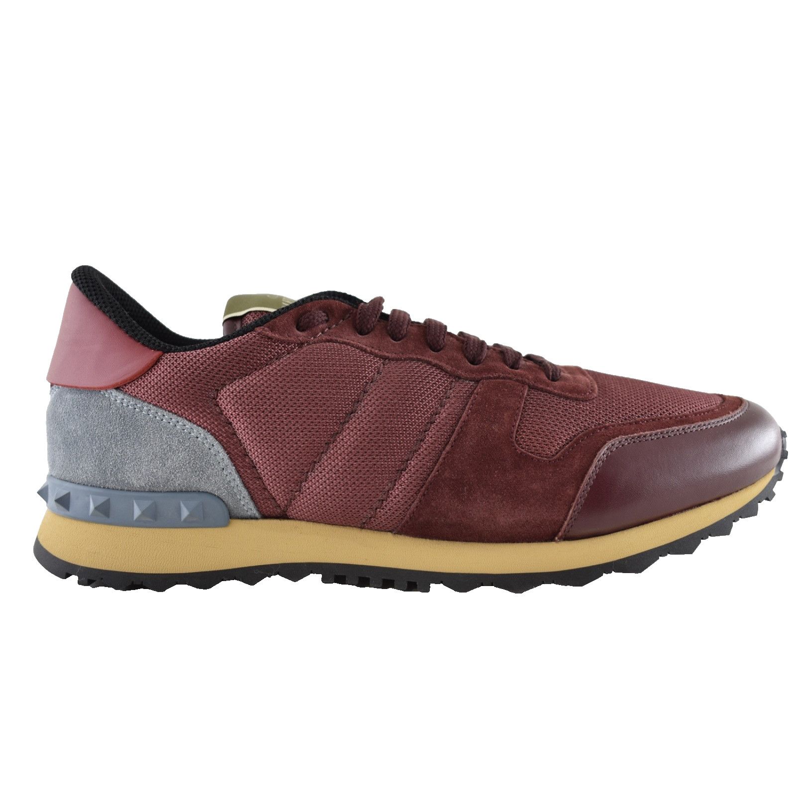 Valentino Valentino Rockstud Men Burgundy Blue Rockrunner 41.5/8.5 Size US 8.5 / EU 41-42 - 1 Thumbnail
