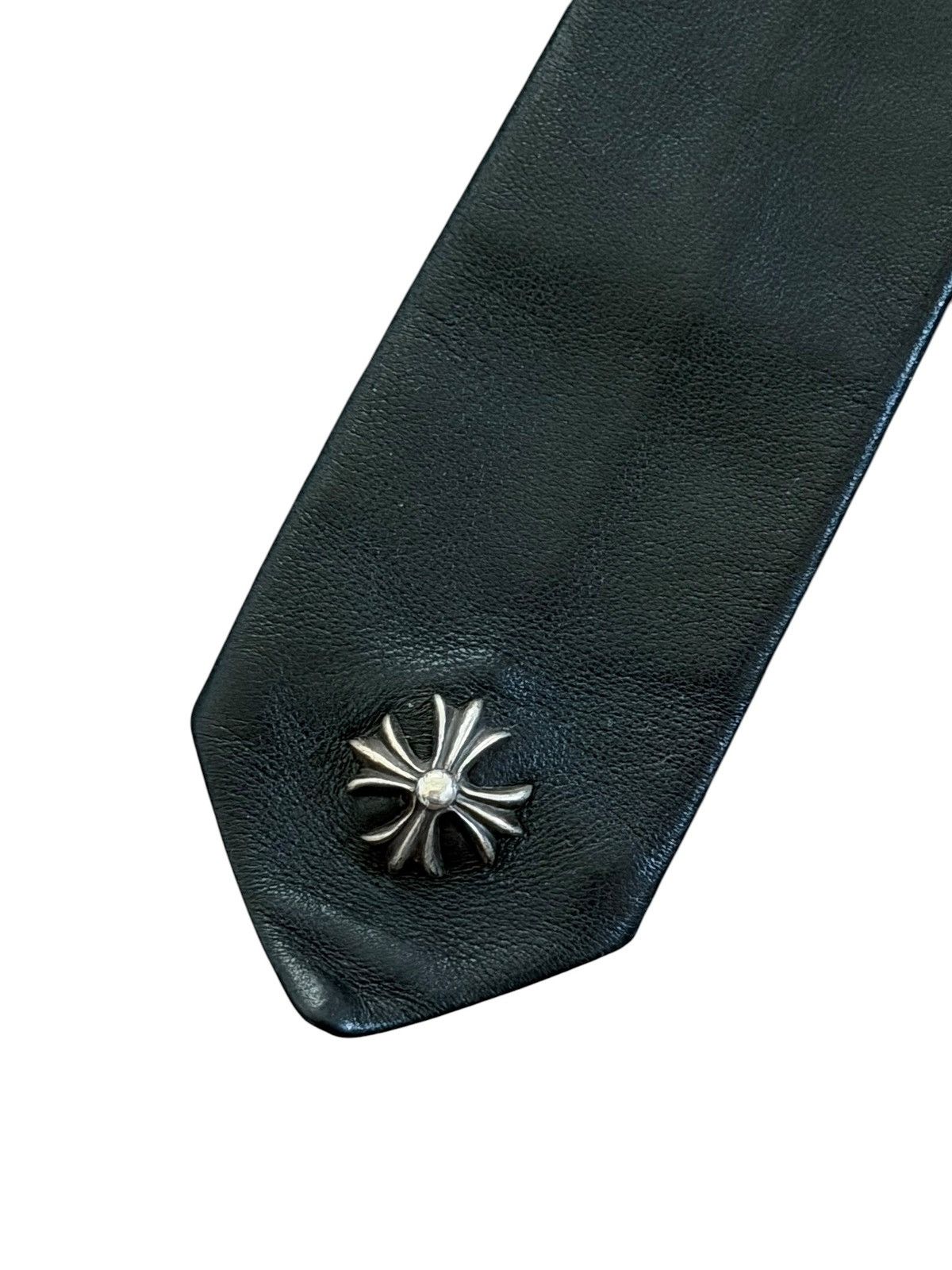 Chrome Hearts Chrome Hearts Leather Plus Cross Silver Neck Tie Size ONE SIZE - 3 Thumbnail