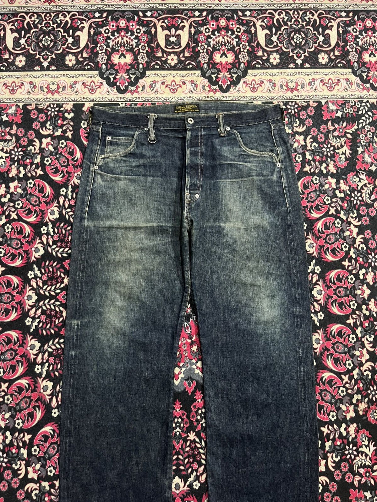 Evisu ⚡️Selvedge⚡️Vintage Japan Brand Nitraid Dark Blue Loose Jeans Size US 37 - 4 Thumbnail