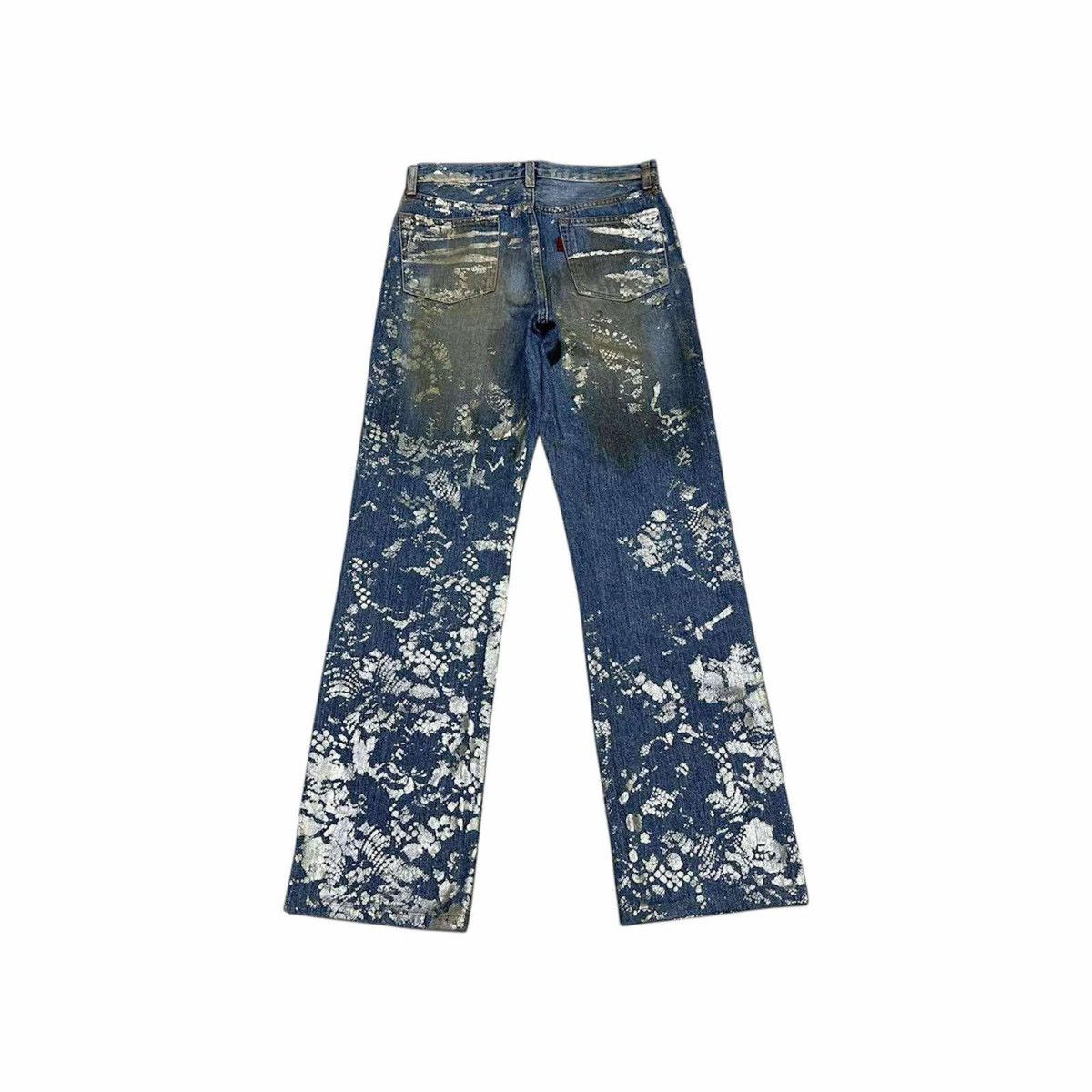 Yoshiyuki Konishi 🔥Archived Yoshiyuki Konishi Splatter Gold Painted Denim Size US 28 / EU 44 - 7 Thumbnail
