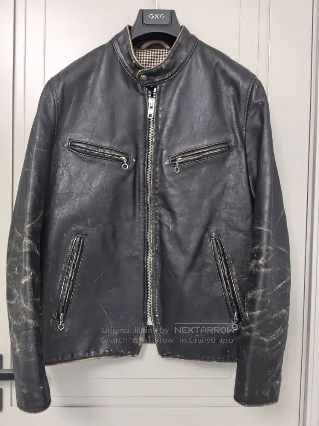Schott Schott Classic coffee stand-up collar leather jacket Size US M / EU 48-50 / 2 - 1 Thumbnail