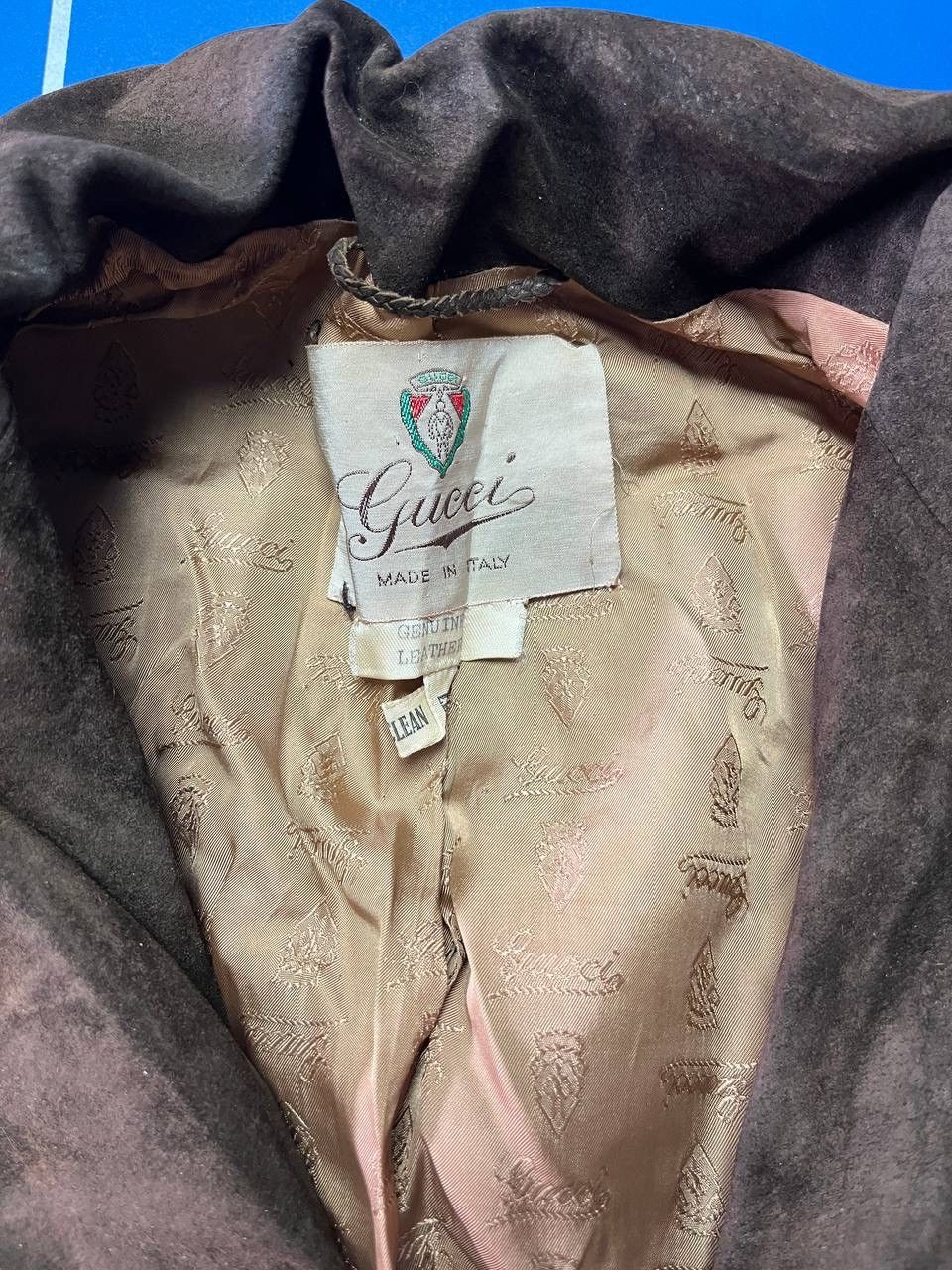 Gucci Vintage GUCCI Leather Jacket Blazer Brown IT 44 Womens 80s Size M / US 6-8 / IT 42-44 - 4 Thumbnail