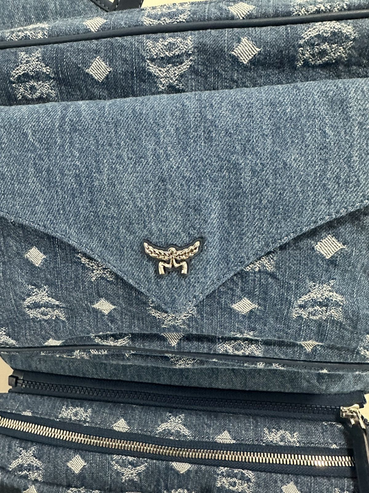 MCM MCM AREN MULTI BACKPACK DENIM Size ONE SIZE - 6 Thumbnail