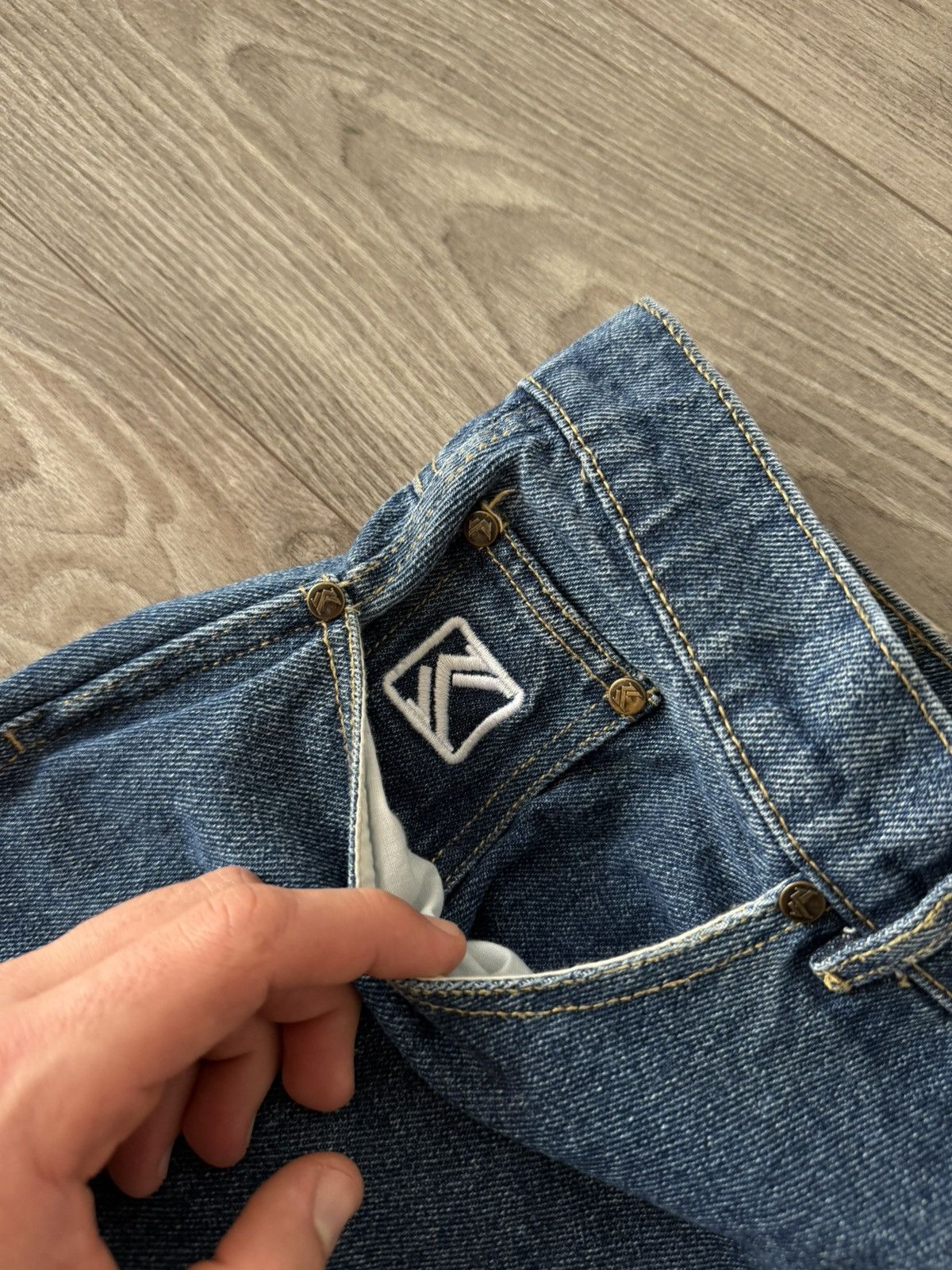 Karl Kani Karl Kani Embroidered Logo Rap Black Denim Unisex Jeans Size US 32 / EU 48 - 8 Thumbnail