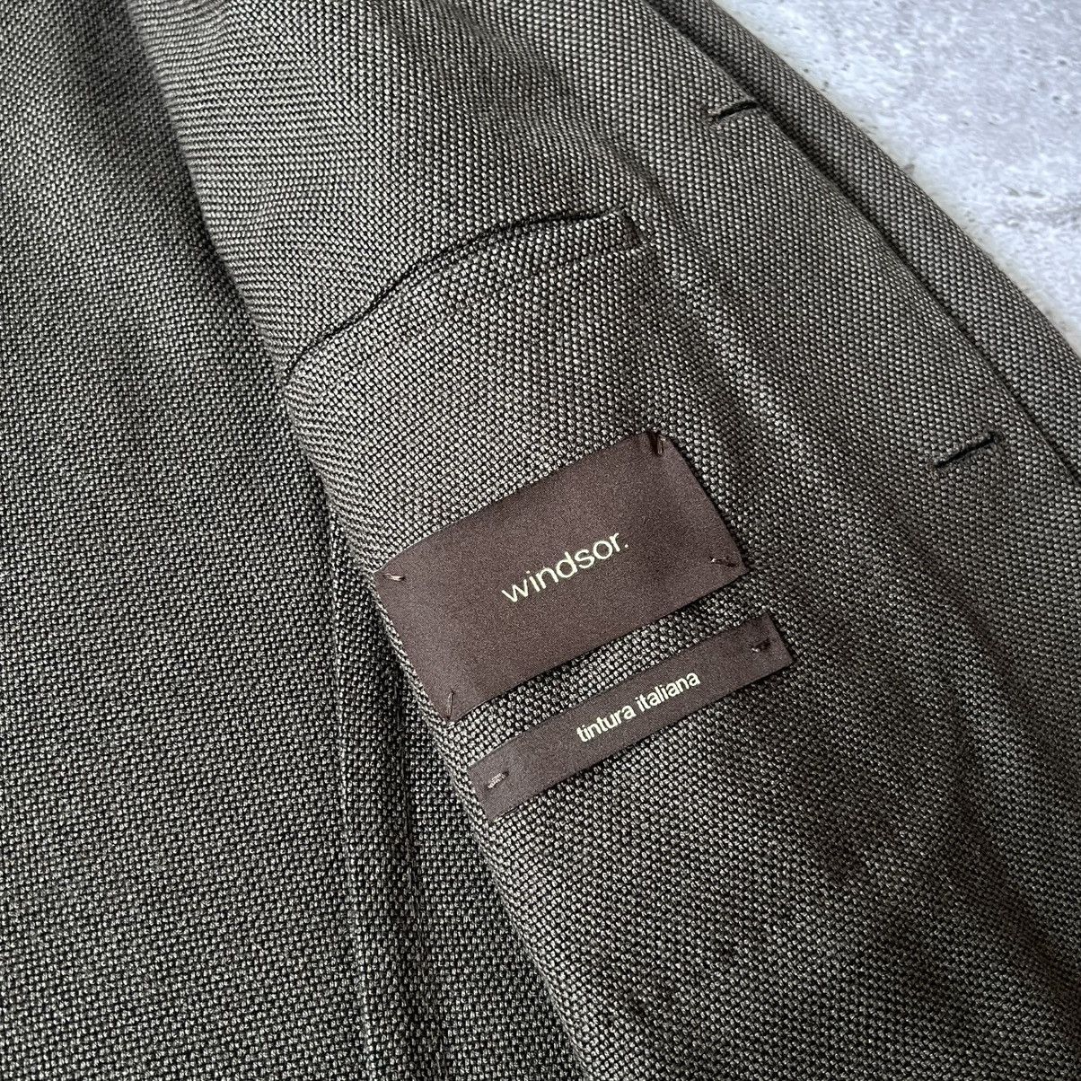 Other Windsor Brown Silk Virgin Wool Blazer Jacket Men's EU48 US38 Size 38R - 6 Thumbnail