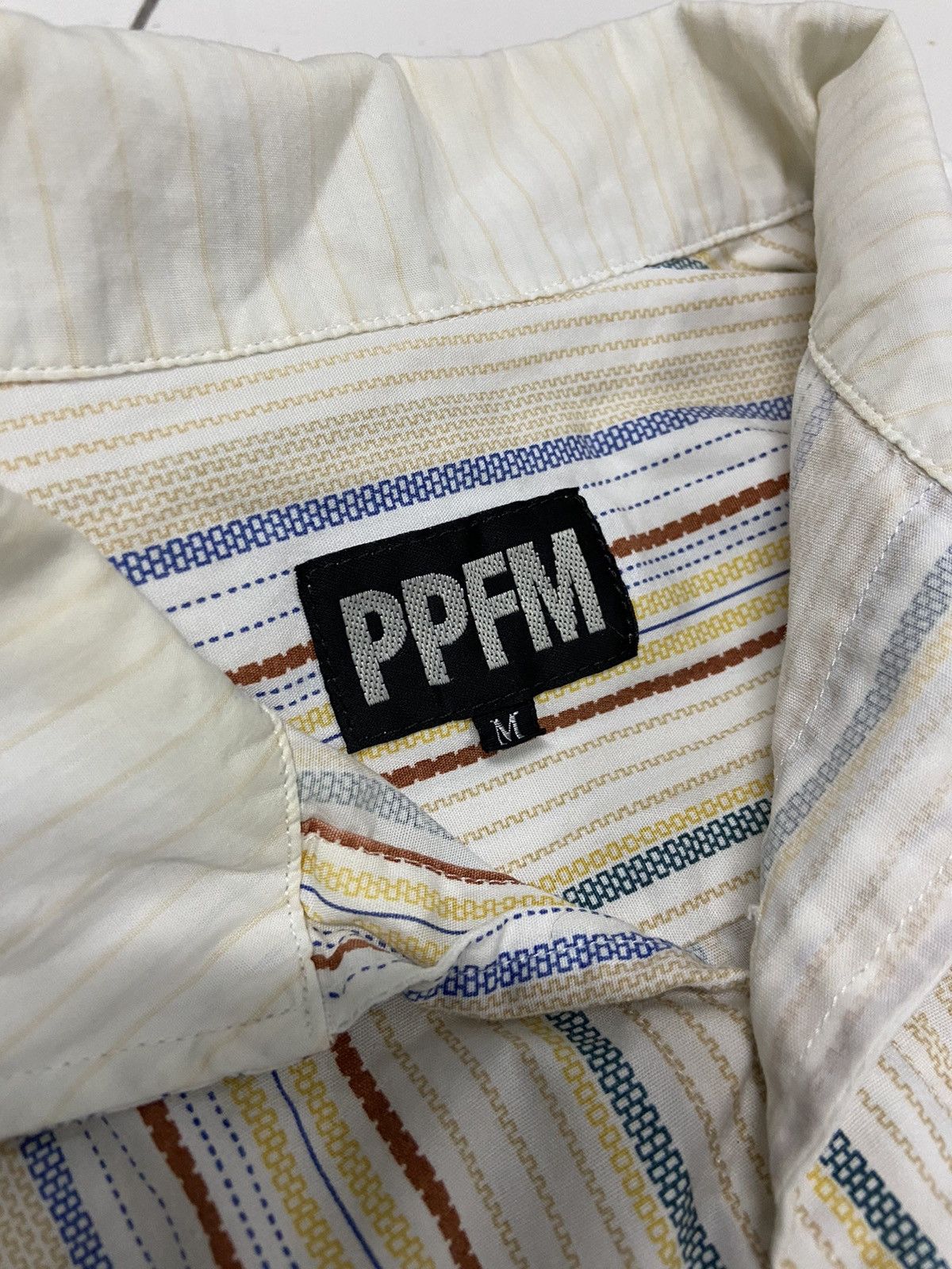 PPFM PPFM STRIPED BUTTON UP SHIRT Size US M / EU 48-50 / 2 - 7 Thumbnail