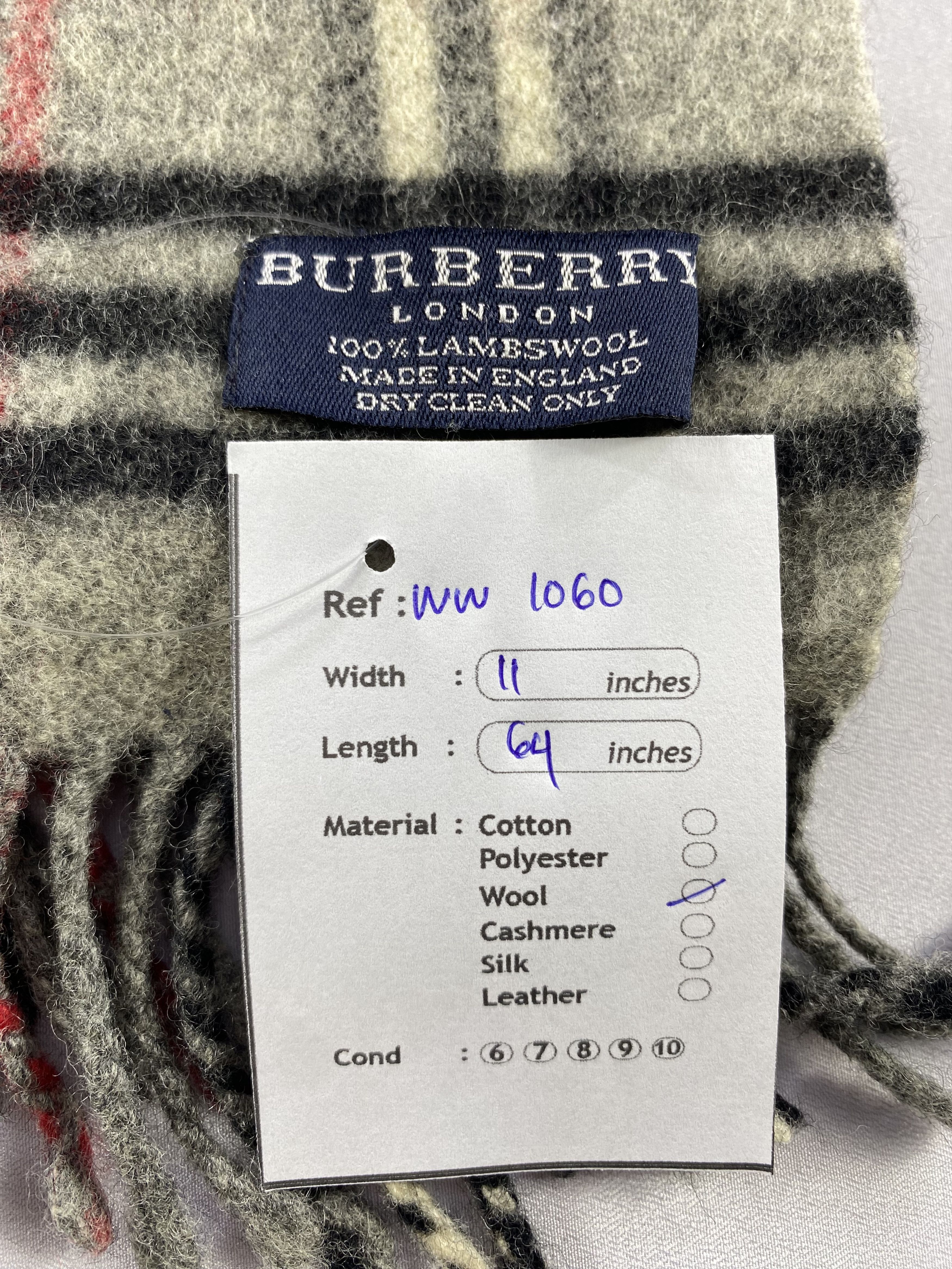 Burberry × Vintage Burberry Scarf / Muffler / Neckwear - WW1060 Size ONE SIZE - 5 Thumbnail