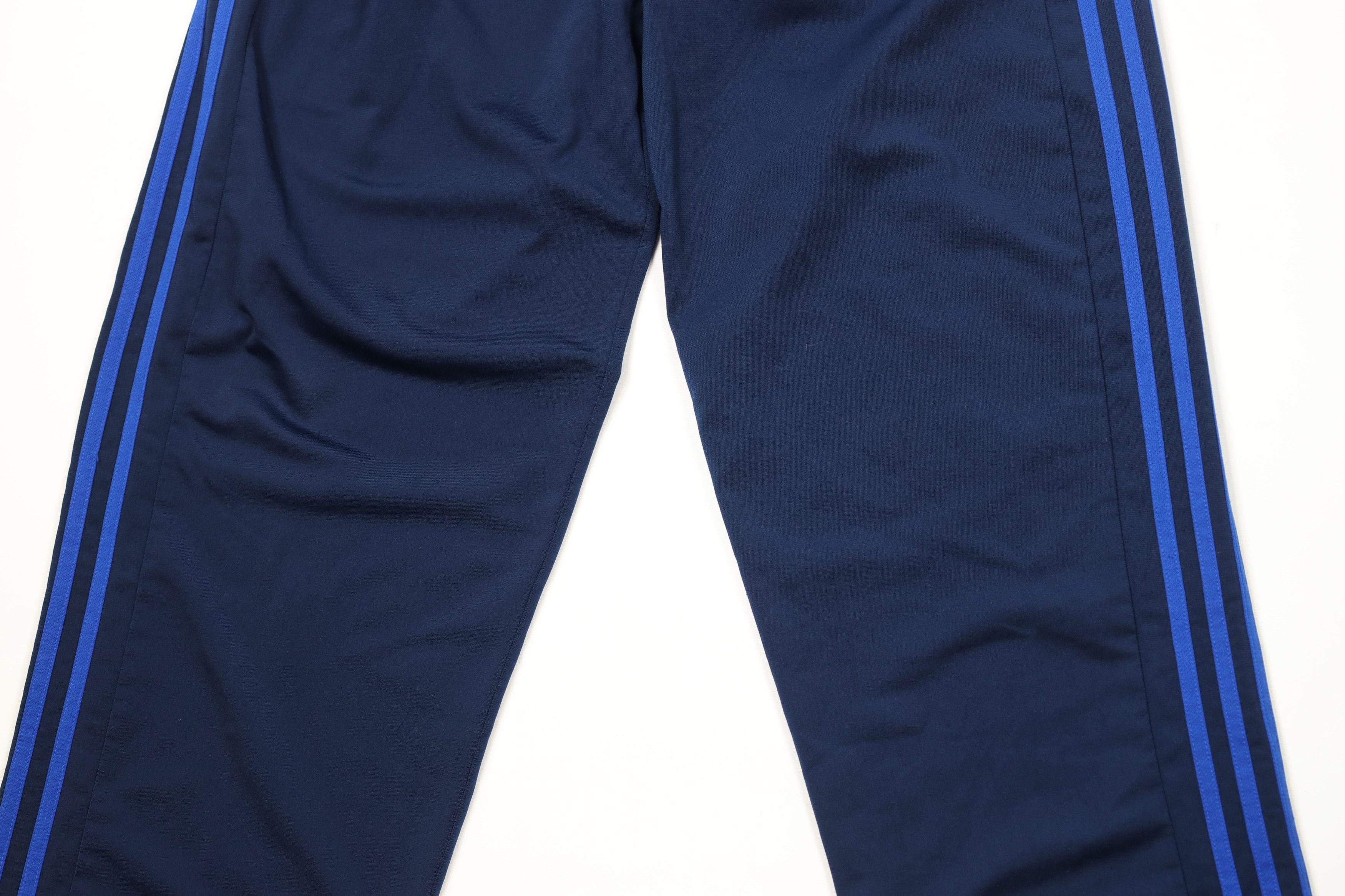 Adidas × Vintage Vintage Adidas Spell Striped Wide Leg Sweatpants Pants Blue Size US 36 / EU 52 - 3 Thumbnail