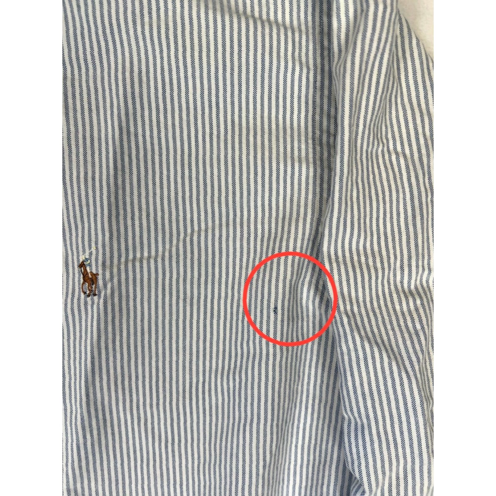 Ralph Lauren Ralph Lauren Oxford Shirt Mens XL Blue Striped Button-Down Long Sleeve Size US XL / EU 56 / 4 - 3 Thumbnail