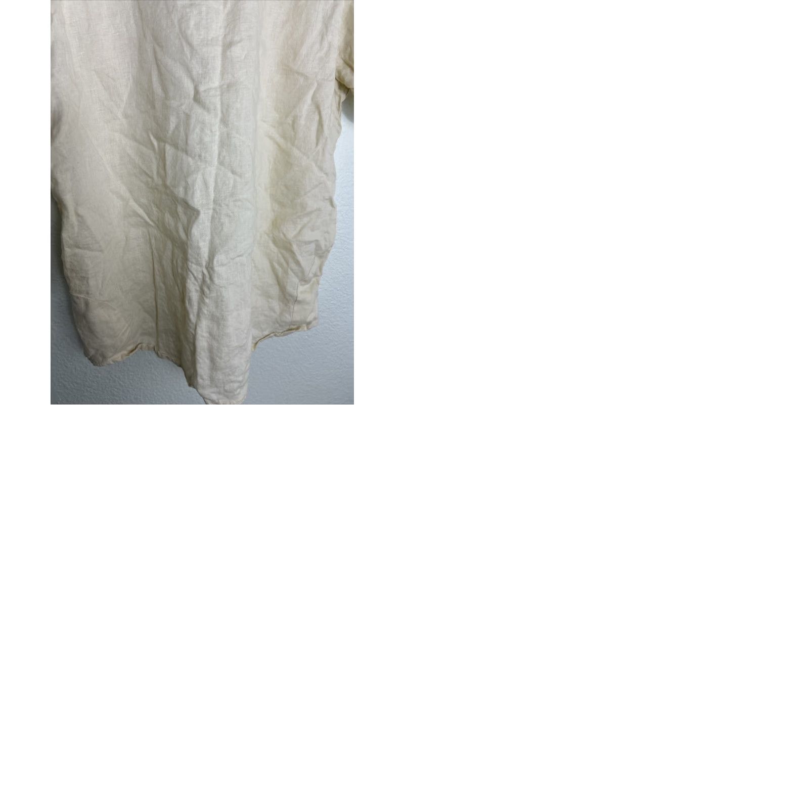 Vintage Field & Stream Shirt Mens L Yellow Linen Button Short Sleeve Pockets Size US L / EU 52-54 / 3 - 10 Thumbnail