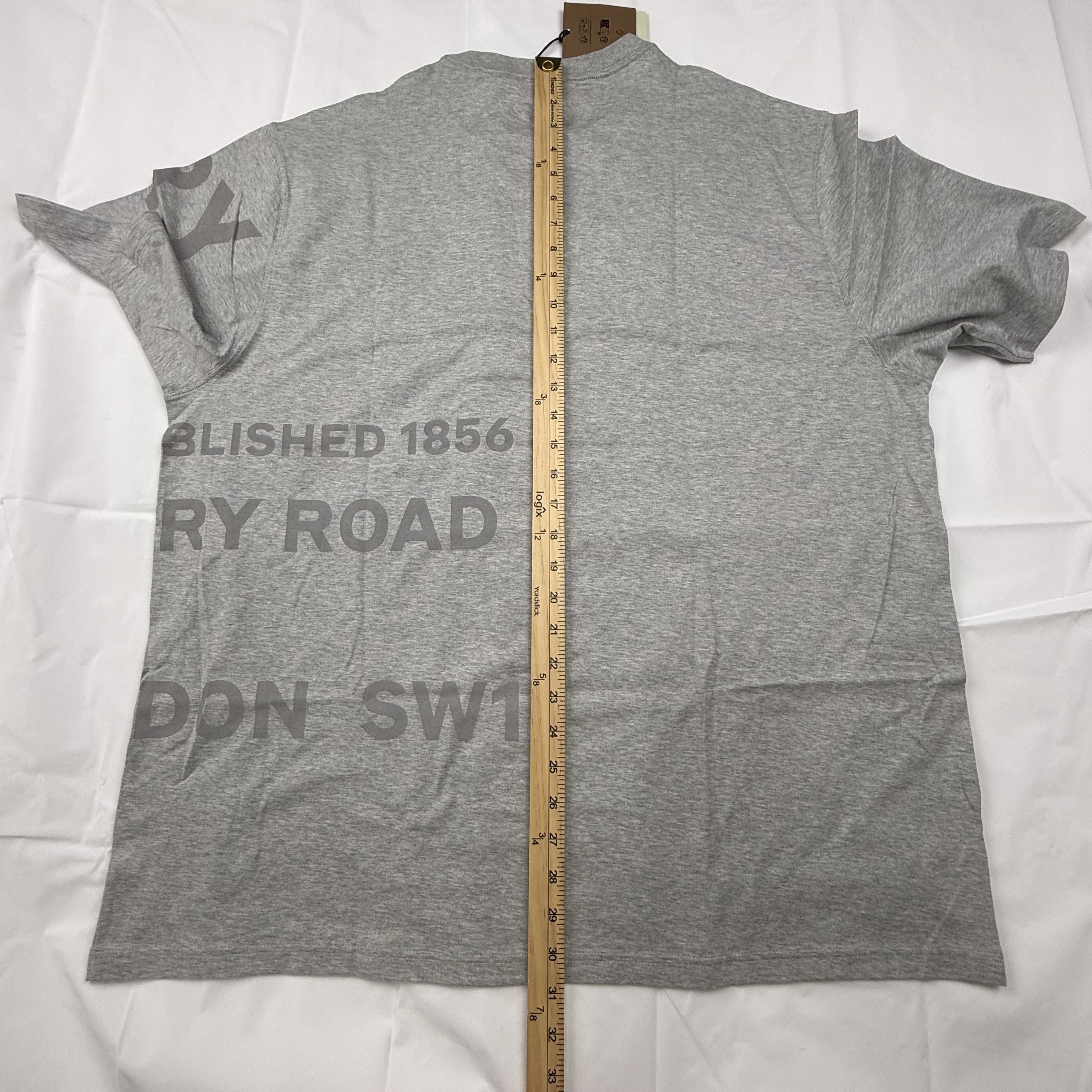 Burberry Burberry Mens Horseferry Print Grey Cotton Oversized T Size US XXL / EU 58 / 5 - 10 Thumbnail