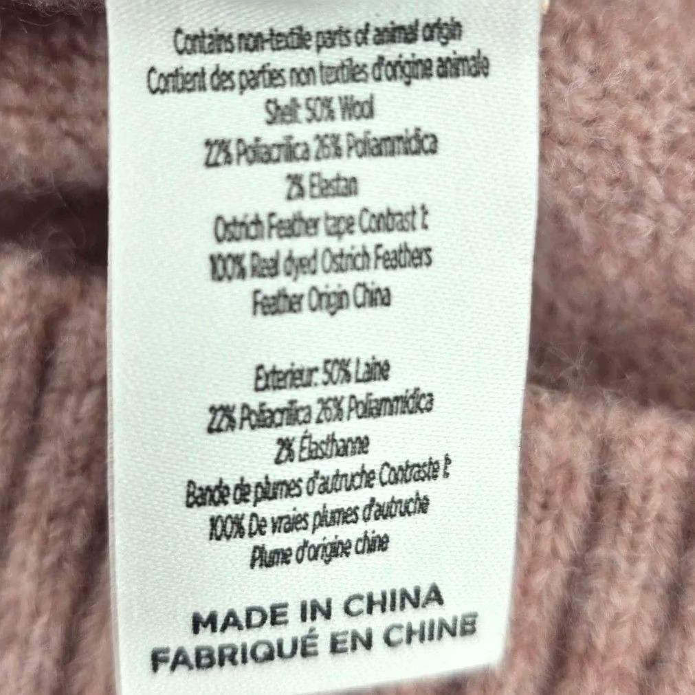 Cinq a Sept Cinq a Sept Merritt Pullover Womens Medium Peony Pink Crew Wool Blend Sweater Size M / US 6-8 / IT 42-44 - 6 Thumbnail