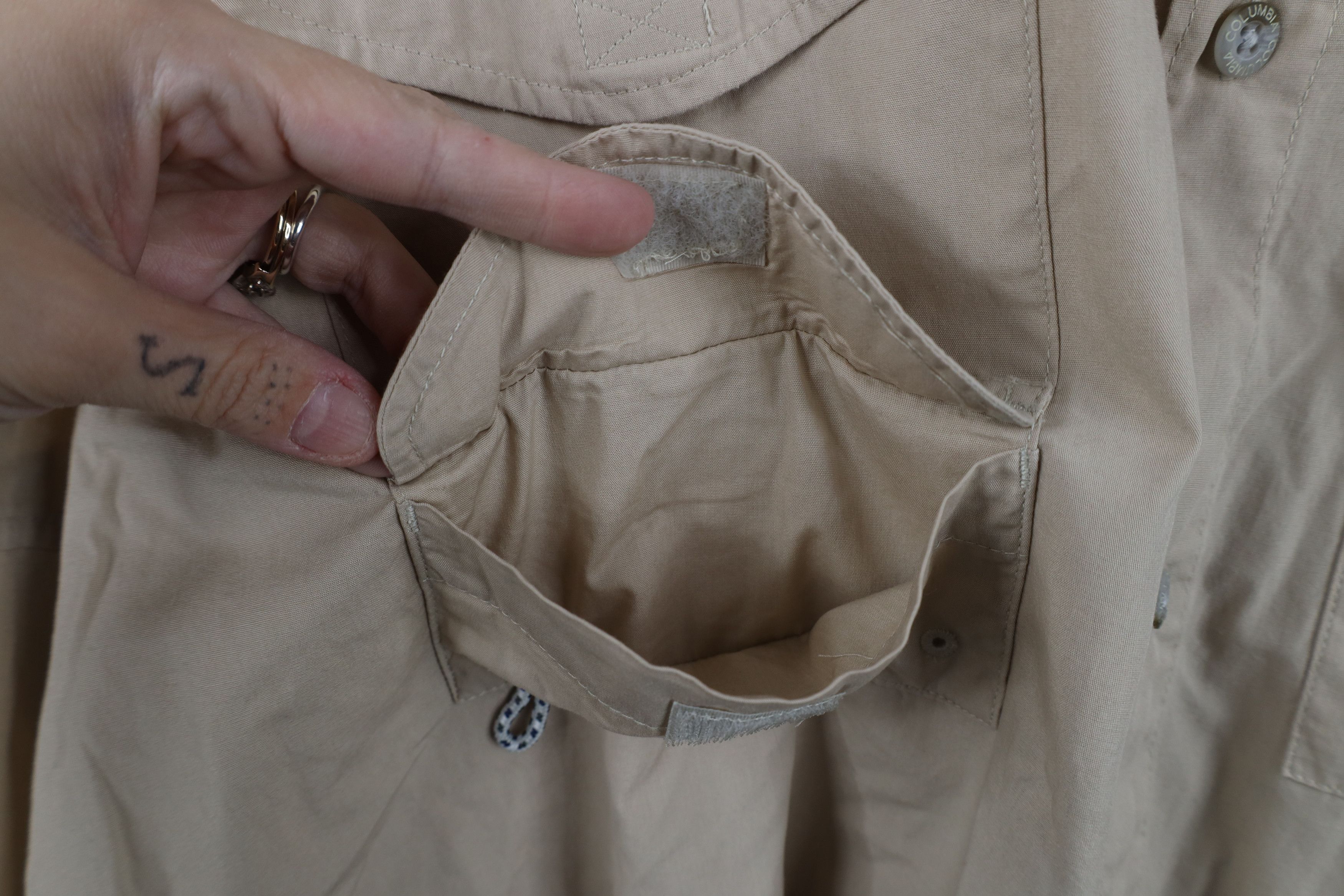 Columbia Columbia PFG Fishing Collared Button Down Shirt Beige Size US XL / EU 56 / 4 - 6 Thumbnail