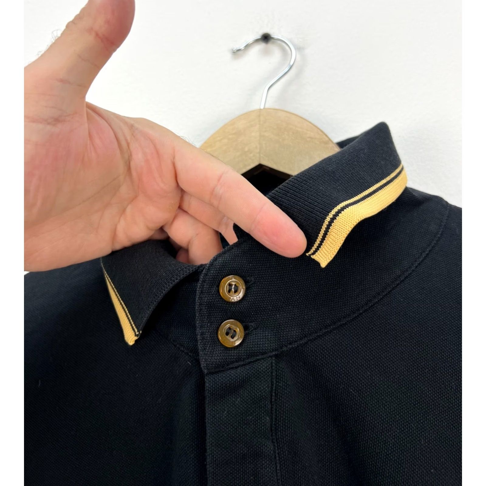 Vivienne Westwood Vivienne Westwood Polo Shirt Long Sleeve Black Cotton Orb Mens Size L Size US L / EU 52-54 / 3 - 3 Thumbnail