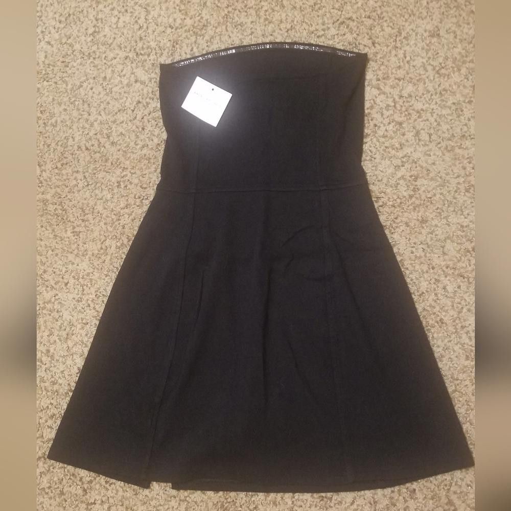 Designer NWT American Eagle Black Strapless Dress Size XS Size XS / US 0-2 / IT 36-38 - 1 Thumbnail