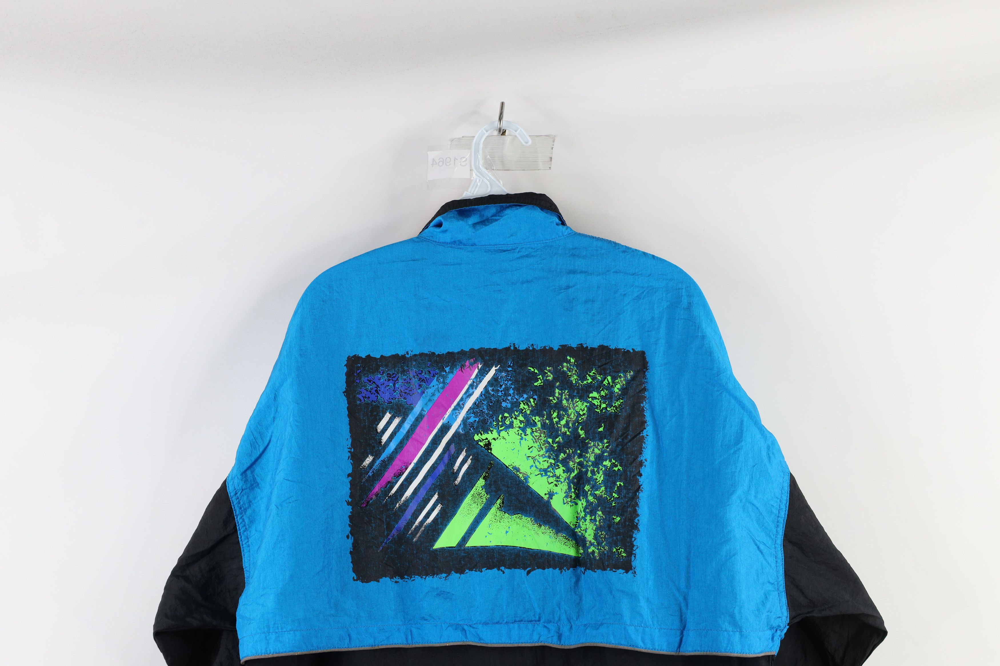Asics Vintage 90s Asics New York Marathon Windbreaker Jacket Size US L / EU 52-54 / 3 - 9 Thumbnail