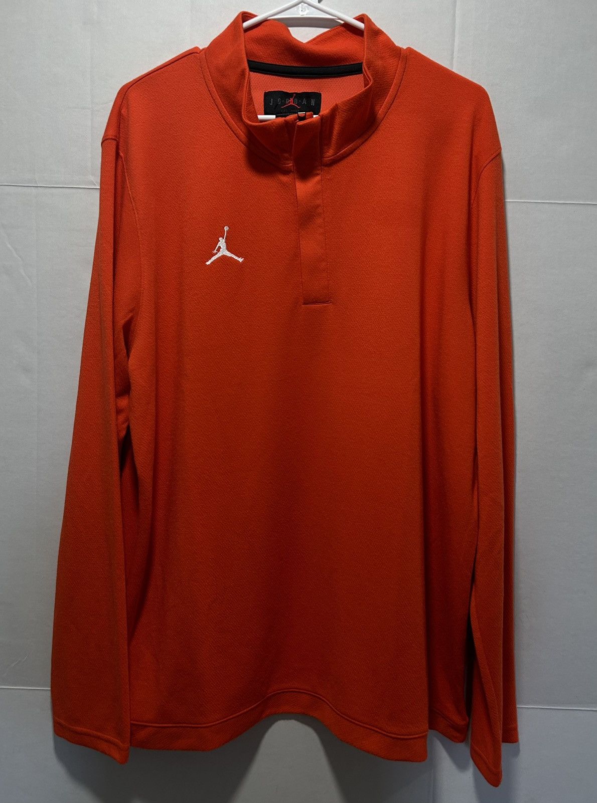 Jordan Brand Orange Dri-Fit Jordan 1/4 Zip Pullover Size US XL / EU 56 / 4 - 1 Thumbnail