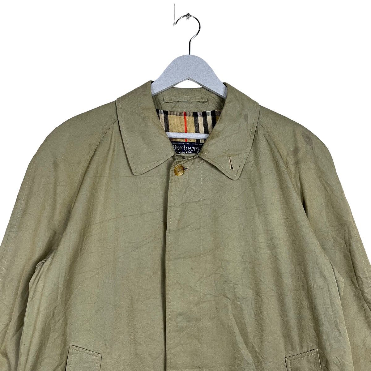 Burberry 🔥 BURBERRYS NOVA CHECK LINING TRENCH COAT MADE IN ENGLAND Size US S / EU 44-46 / 1 - 4 Thumbnail