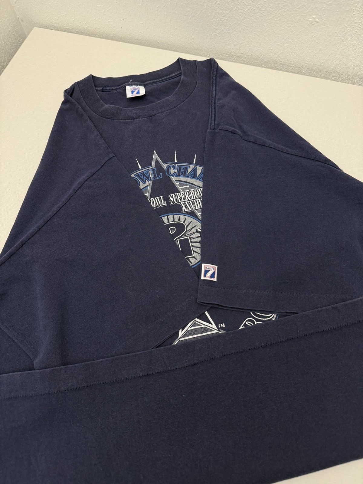 Logo 7 Vintage 1994 Logo 7 Dallas Cowboys Back 2 Back Champion Tee Size US XL / EU 56 / 4 - 7 Thumbnail