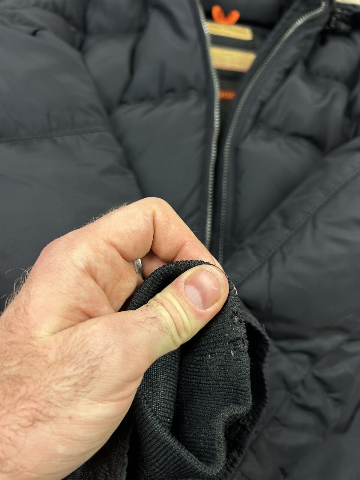 Parajumpers Parajumpers Puffer Down Jacket Super Lightweight Beige Logo Size L / US 10 / IT 46 - 19 Thumbnail