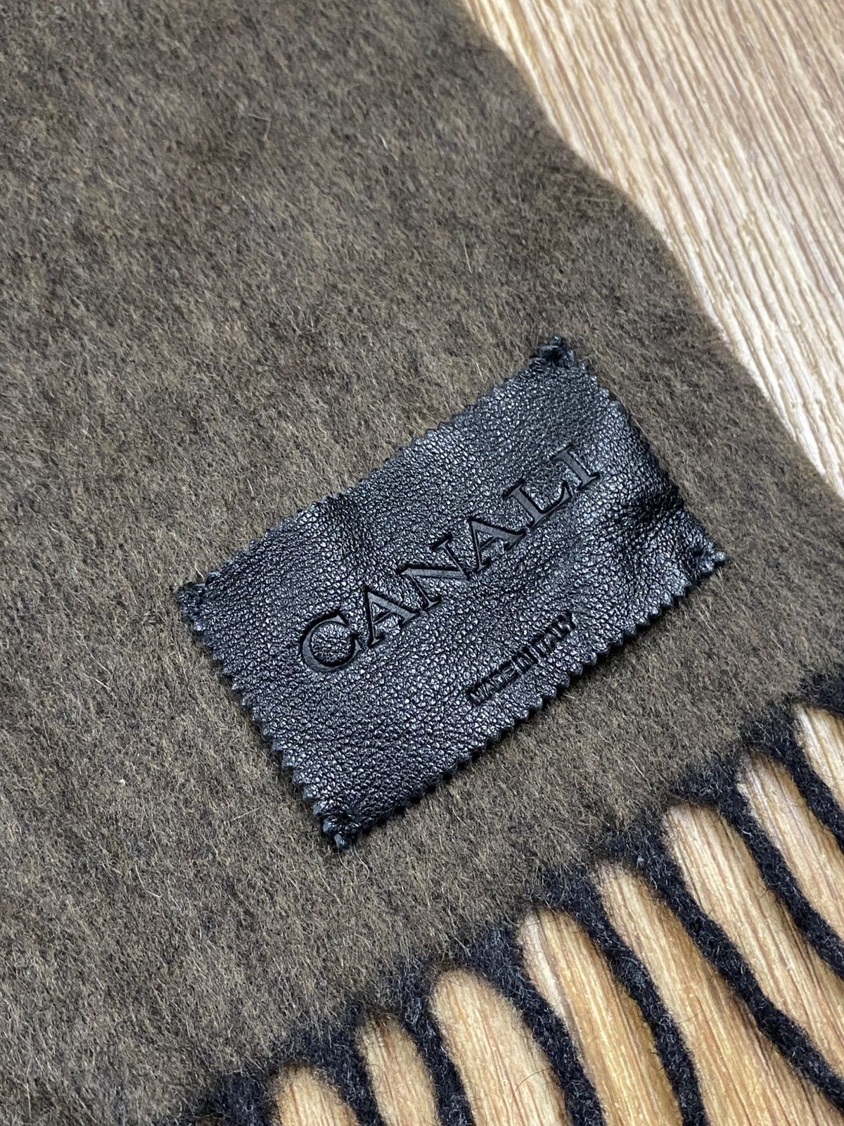 Canali Canali Brown Lana and Angora Wool Scarf Size ONE SIZE - 2 Thumbnail