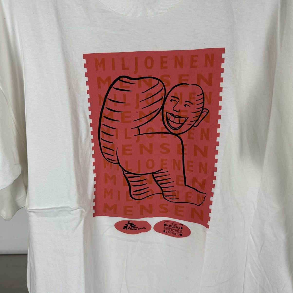 Other × Vintage Vintage 90s Miljoenen Mensen Obscure Art Humor T-shirt Size US XL / EU 56 / 4 - 3 Thumbnail