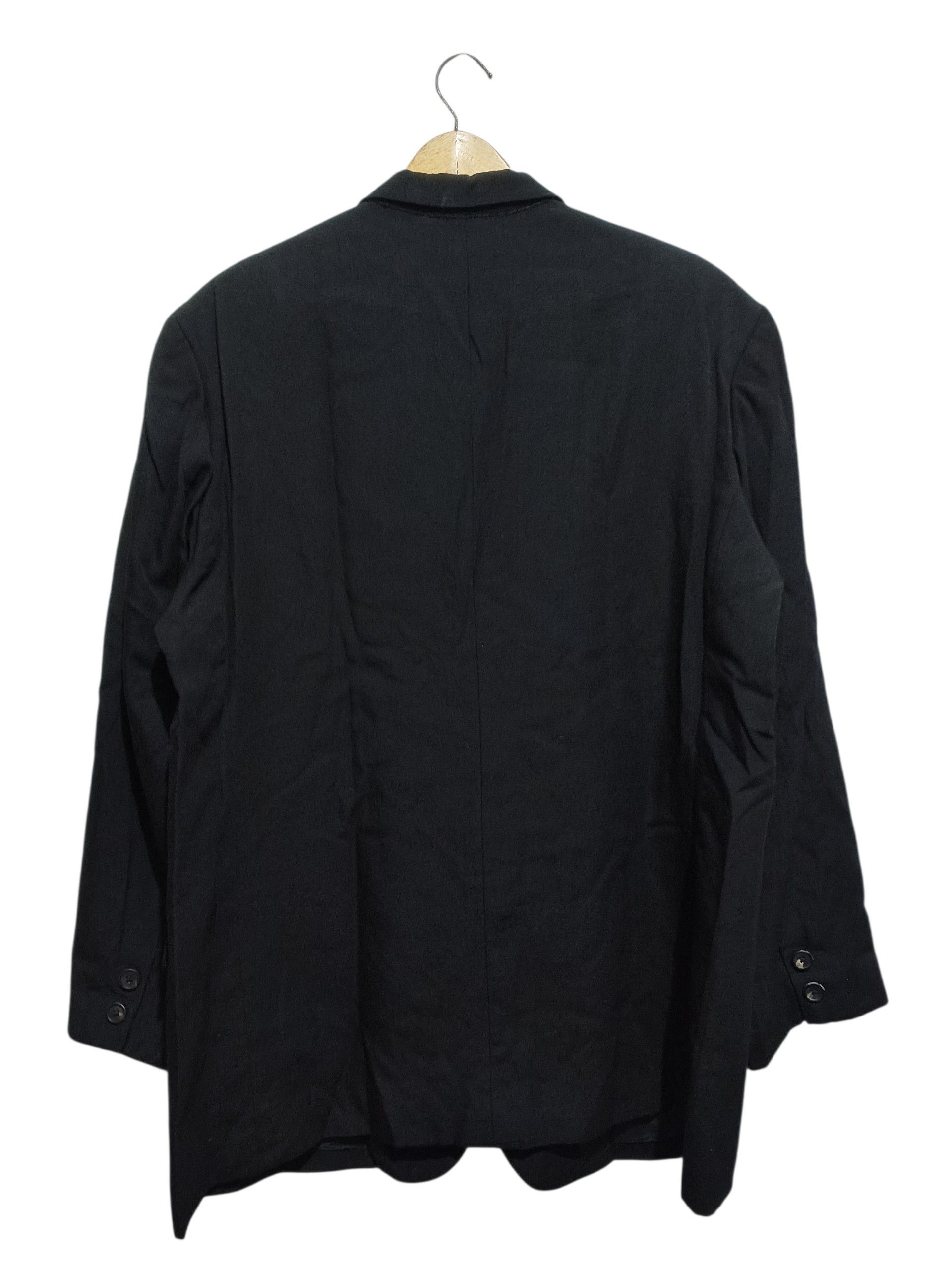 Yohji Yamamoto 🔥Vintage 90s Y's For men Oversized 3 Button Wool Blazer Size 48R - 4 Thumbnail