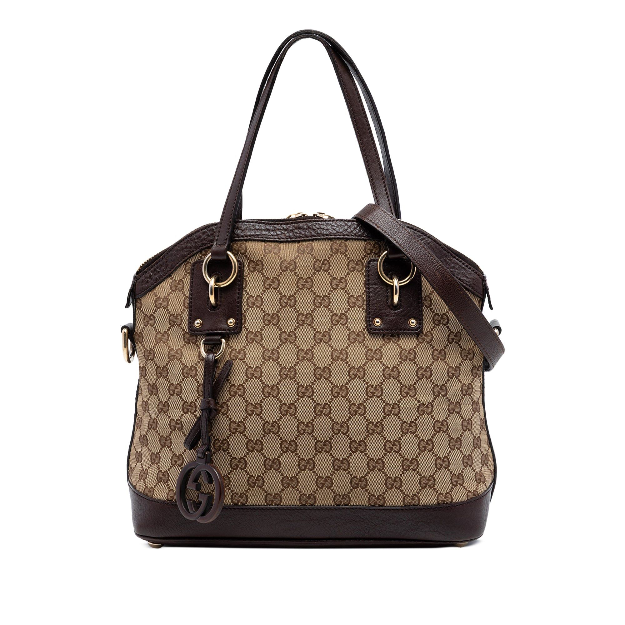 Gucci Medium GG Canvas Charm Dome Satchel Size ONE SIZE - 1 Thumbnail