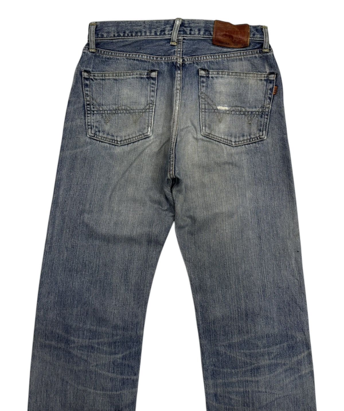 14th Addiction 🔥EDWIN 505xx SELVEDGE BAGGY DISTRESSED DENIM JEANS Size US 30 / EU 46 - 6 Thumbnail