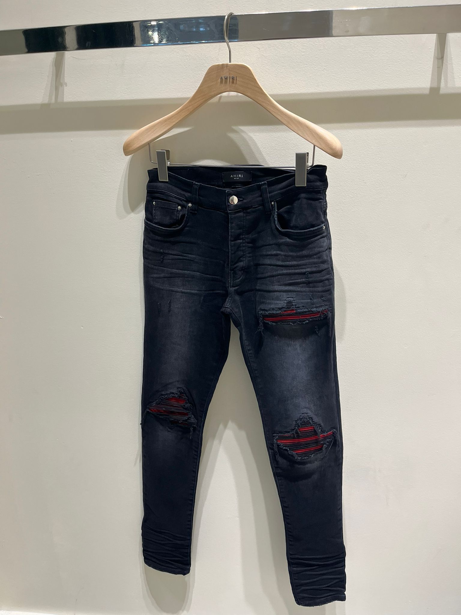 Amiri o1s1wg110725 MX1 Ultra Suede Jeans in Black Size US 36 / EU 52 - 1 Thumbnail
