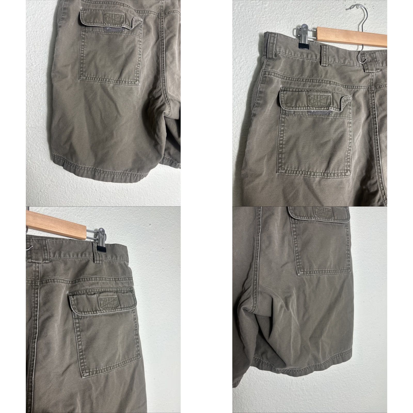 Eddie Bauer Eddie Bauer Army Green Cargo Shorts 38x8 Cotton Men's Regular Color Green Cargo Hiking Fishing Size US 38 / EU 54 - 8 Thumbnail