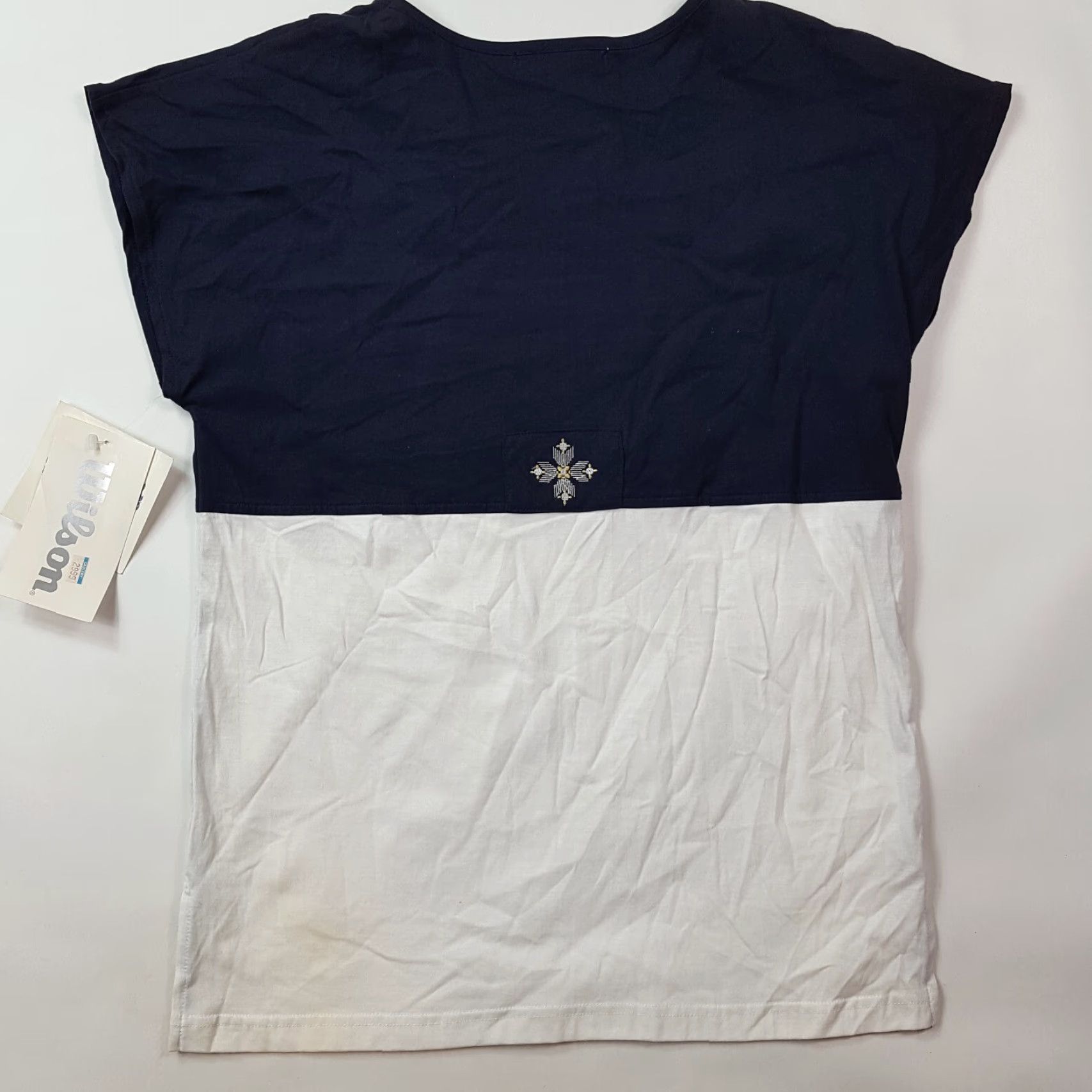 Wilson VINTAGE Wilson Womens T-Shirt Short Sleeve Geometric Flower 90s Floral Tennis Top Blue M Size M / US 6-8 / IT 42-44 - 6 Thumbnail