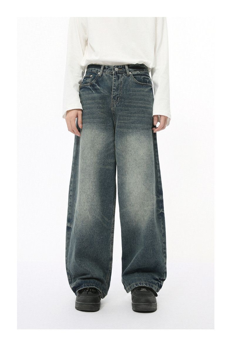 Vintage Men's American High-Street Retro Loose-Fit Washed Jeans Size US 32 / EU 48 - 1 Thumbnail