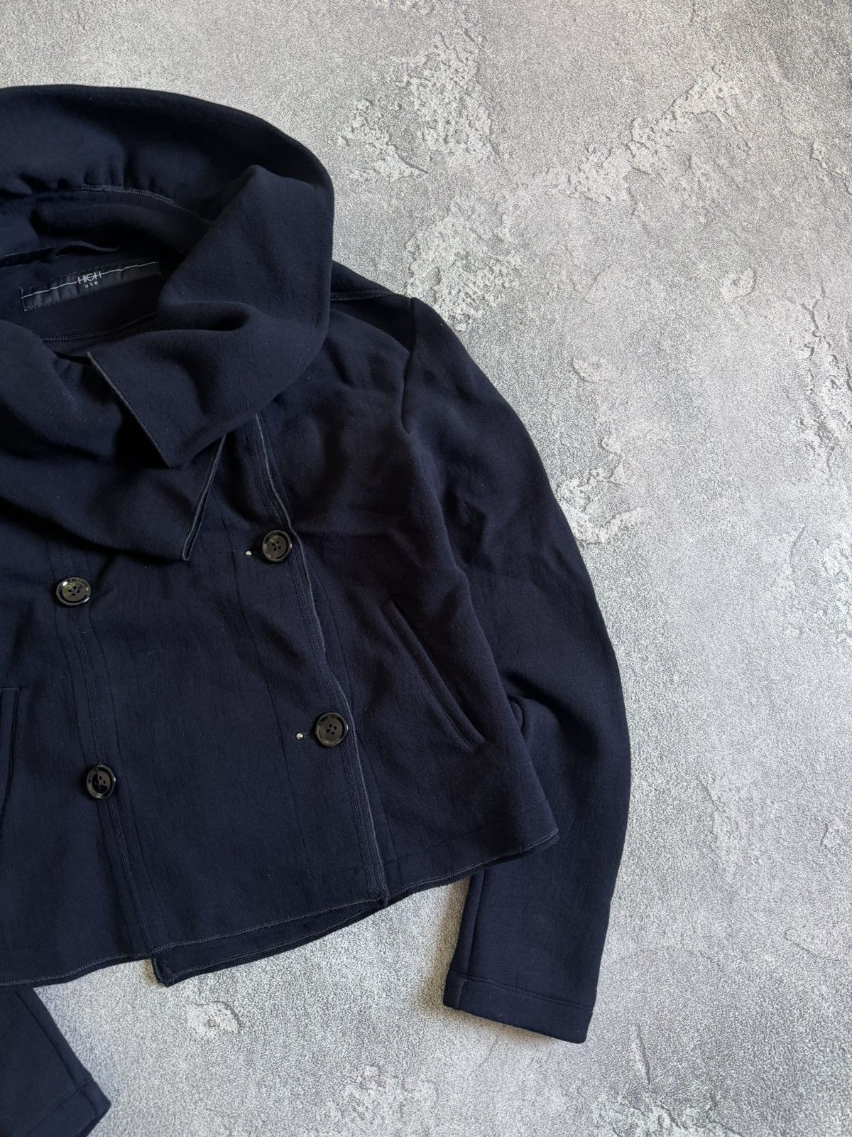 Designer High Use M/L wool jacket pea coat button up Avantgarde Size M / US 6-8 / IT 42-44 - 9 Thumbnail