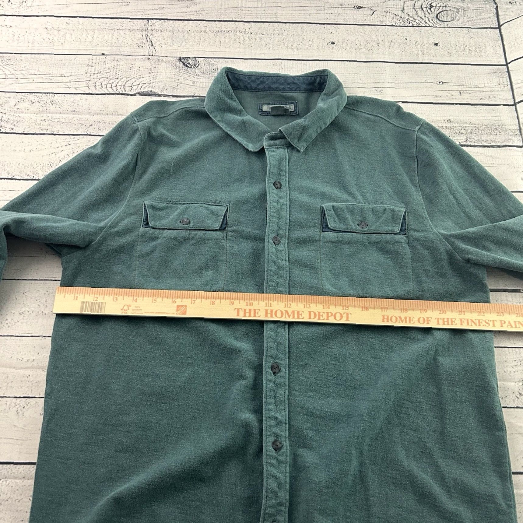 Carbon2Cobalt Carbon 2 Cobalt Button Front Shirt Men L Blue Button-Up Casual Cotton Long Sleeve Plain Pockets 90s Theme Size US L / EU 52-54 / 3 - 4 Thumbnail
