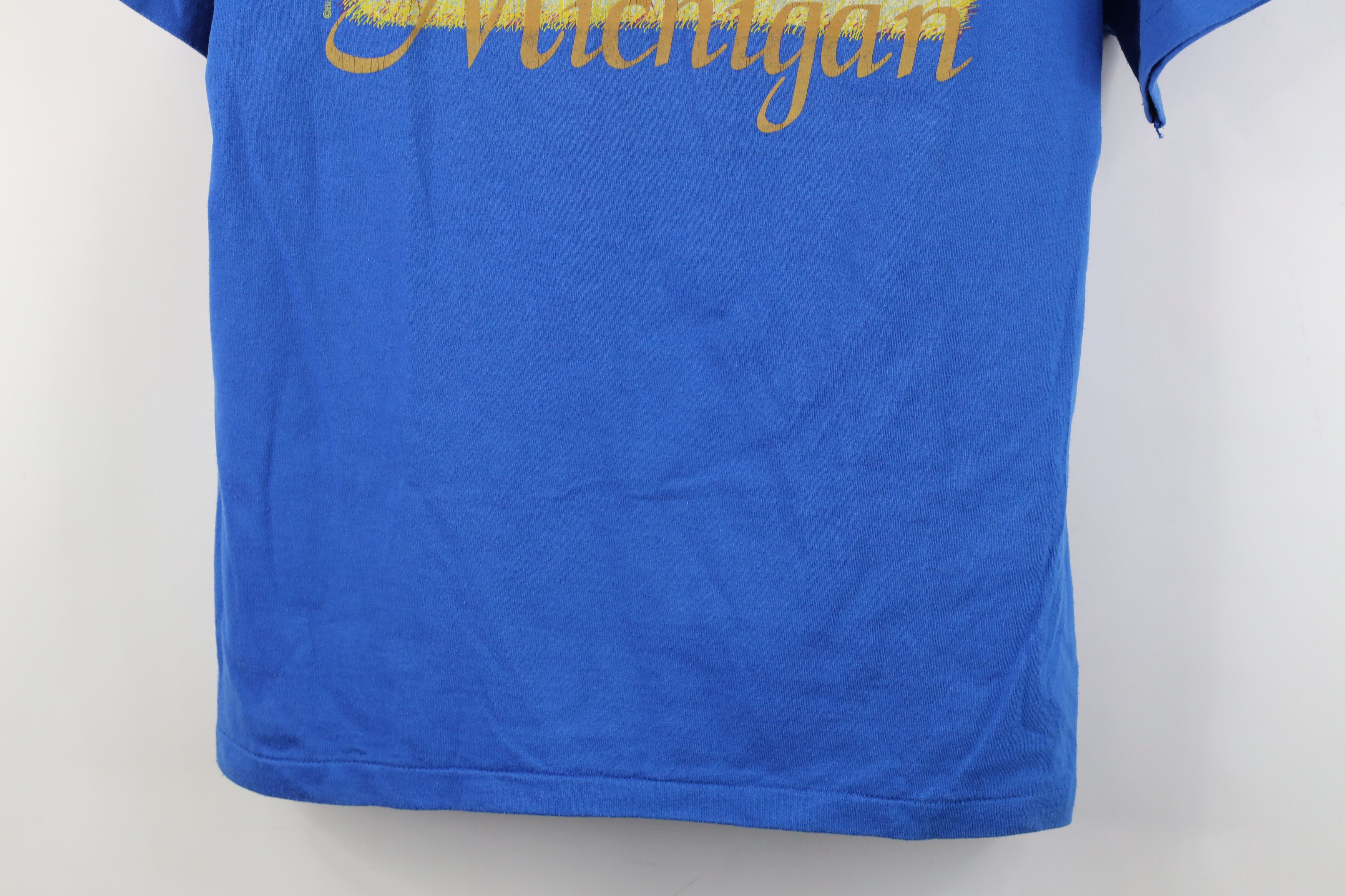 Vintage Vintage 90s Streetwear Lighthouses T-Shirt Royal Blue USA Size US M / EU 48-50 / 2 - 3 Thumbnail