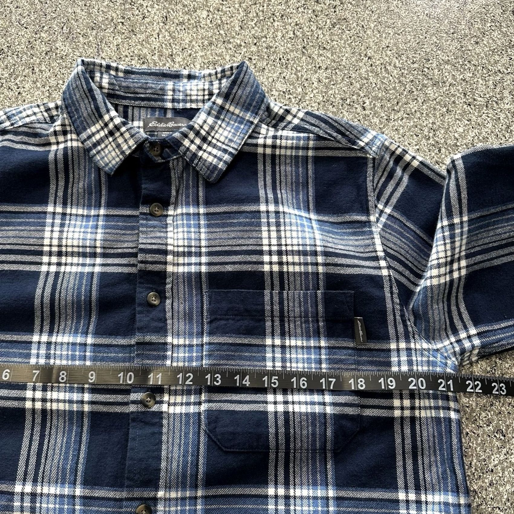 Eddie Bauer Eddie Bauer Shirt Mens M Flannel Plaid Button Up Blue Cotton Size US M / EU 48-50 / 2 - 4 Thumbnail