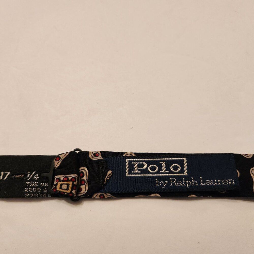 Polo Ralph Lauren polo Ralph Lauren men's black 100%silk bow tie Size ONE SIZE - 2 Thumbnail