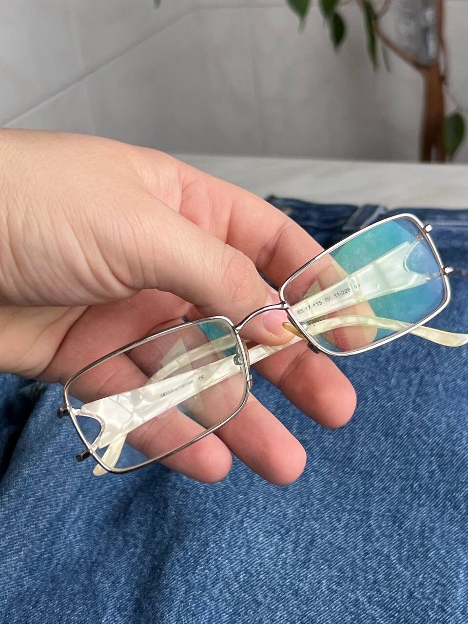 Designer × Vintage Enni Marco White Eyeglasses Vintage Eyewear's Made in Italy Size ONE SIZE - 7 Thumbnail