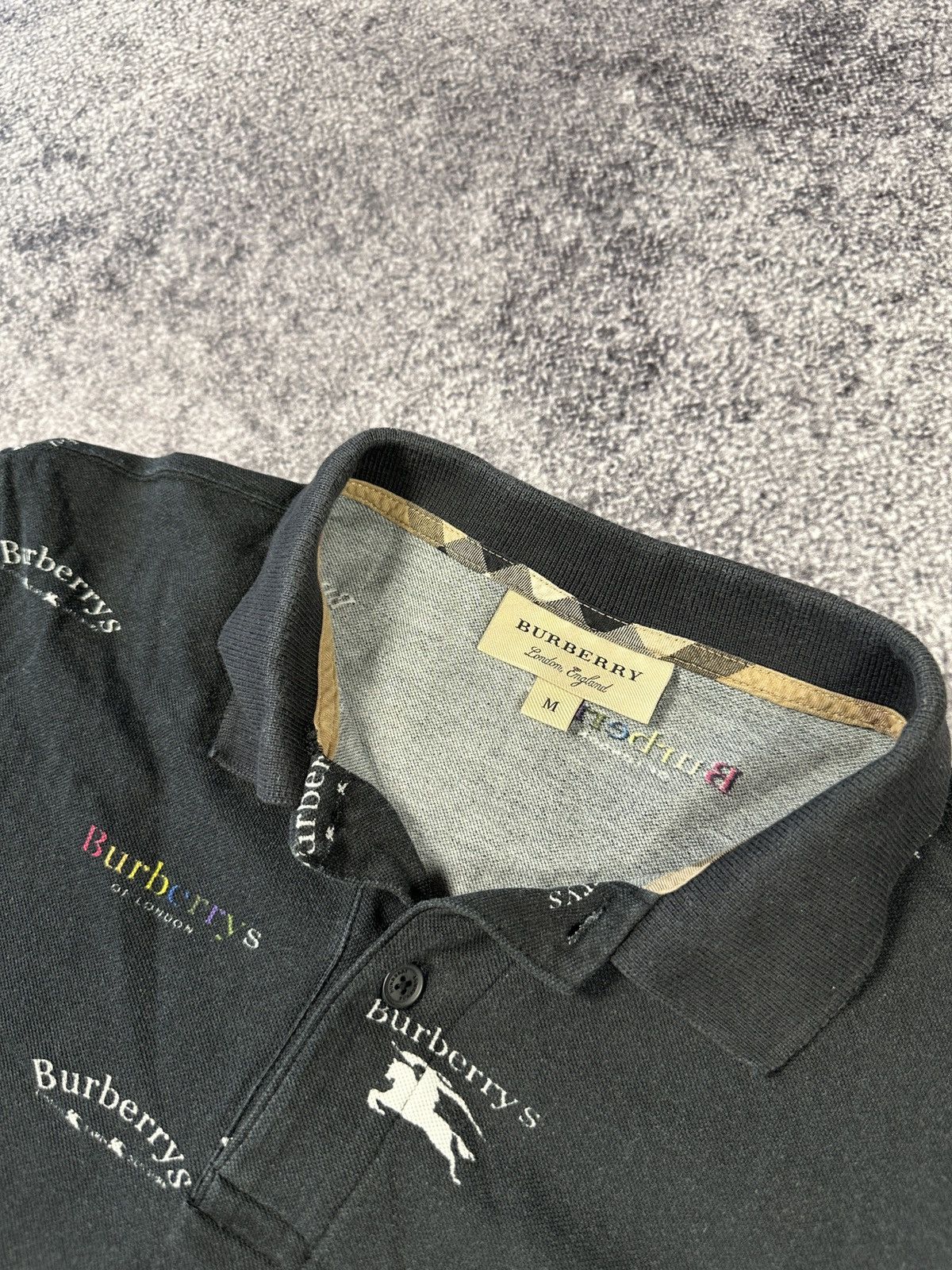 Burberry Burberry Monogram Polos Streetwear Luxury Style Rare M USA Size US M / EU 48-50 / 2 - 3 Thumbnail