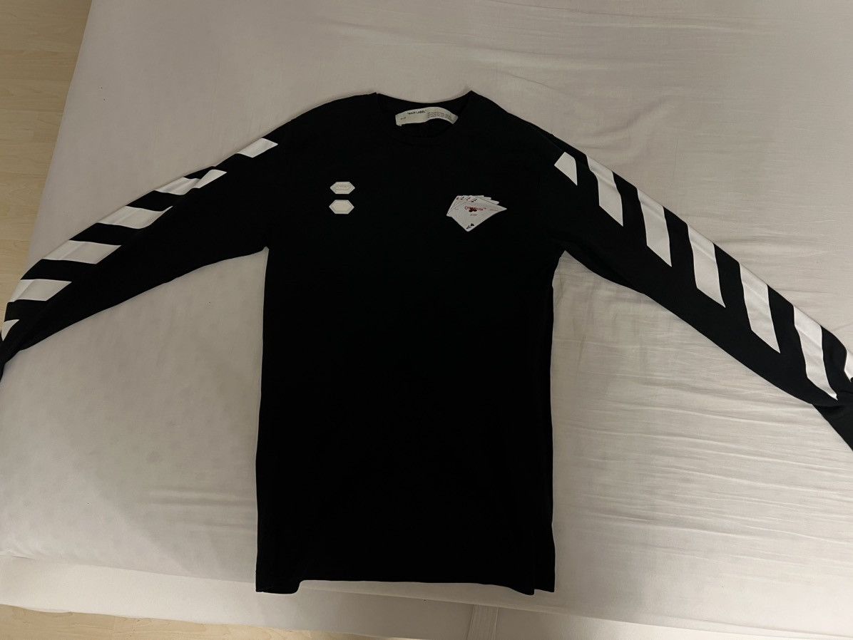 Off-White Off-White Black Diagonal Cards T-Shirt Size US L / EU 52-54 / 3 - 1 Thumbnail